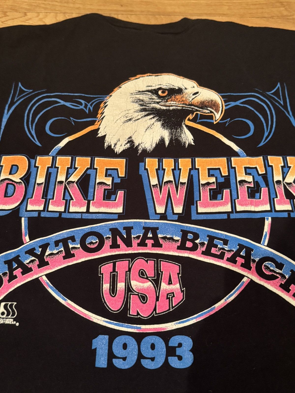 Vintage Vintage 1993 Daytona Bike Week T-Shirt (New, size XL) Size US XL / EU 56 / 4 - 6 Thumbnail