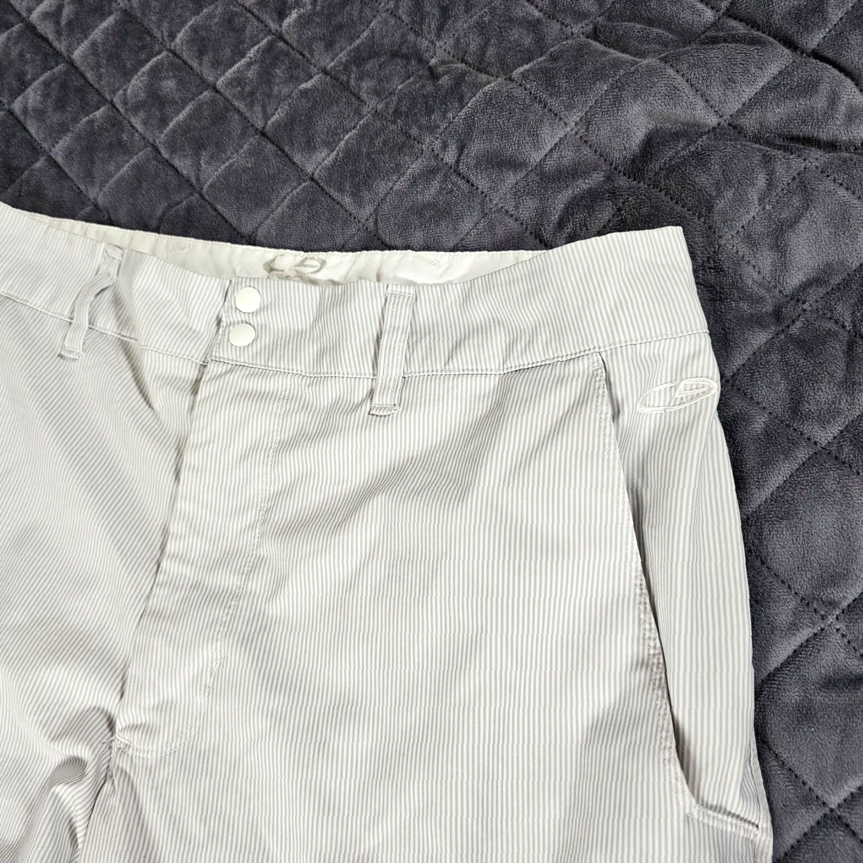Champion Champion Shorts Mens 34 W Beige Striped Golfing Golfer Preppy Dry Zip Size US 34 / EU 50 - 3 Thumbnail