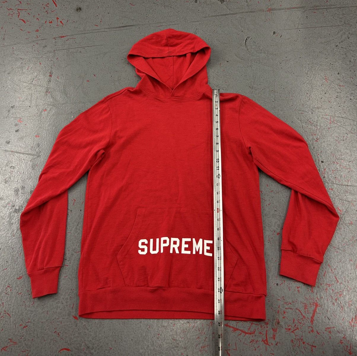 Supreme Supreme Pocket Red Pullover Hoodie Size Medium Size US M / EU 48-50 / 2 - 7 Thumbnail