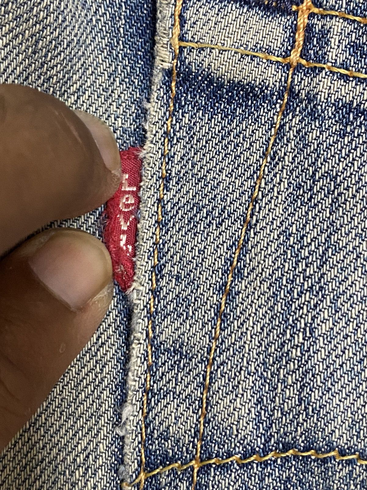 Levi's Vintage Levis 502 Mud Wash Distressed Loose Jeans Size US 31 - 21 Thumbnail