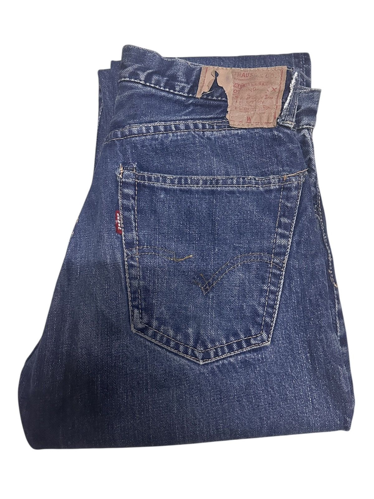 Vintage 🔥TRUE VINTAGE 60s LEVIS CAPITAL E SELVEDGE BUTTON “K”🔥 Size US 28 / EU 44 - 1 Thumbnail