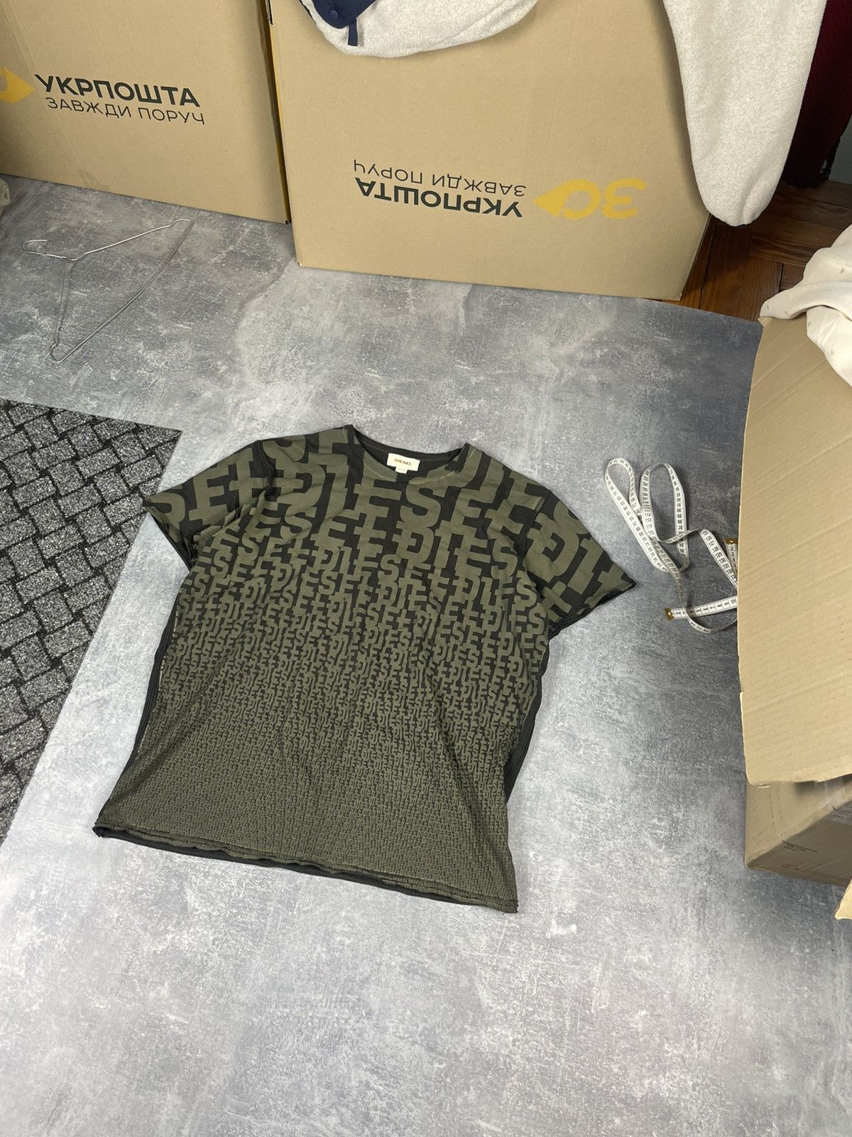 Diesel × Vintage Vintage Diesel Monogram perfect used tee Size US XL / EU 56 / 4 - 1 Thumbnail