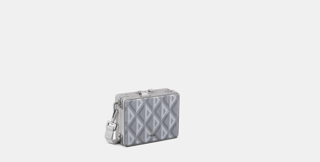 Dior o1w1db10325 2LXCA0 Size: OS / Lock Micro Case in Grey Size ONE SIZE - 2 Thumbnail