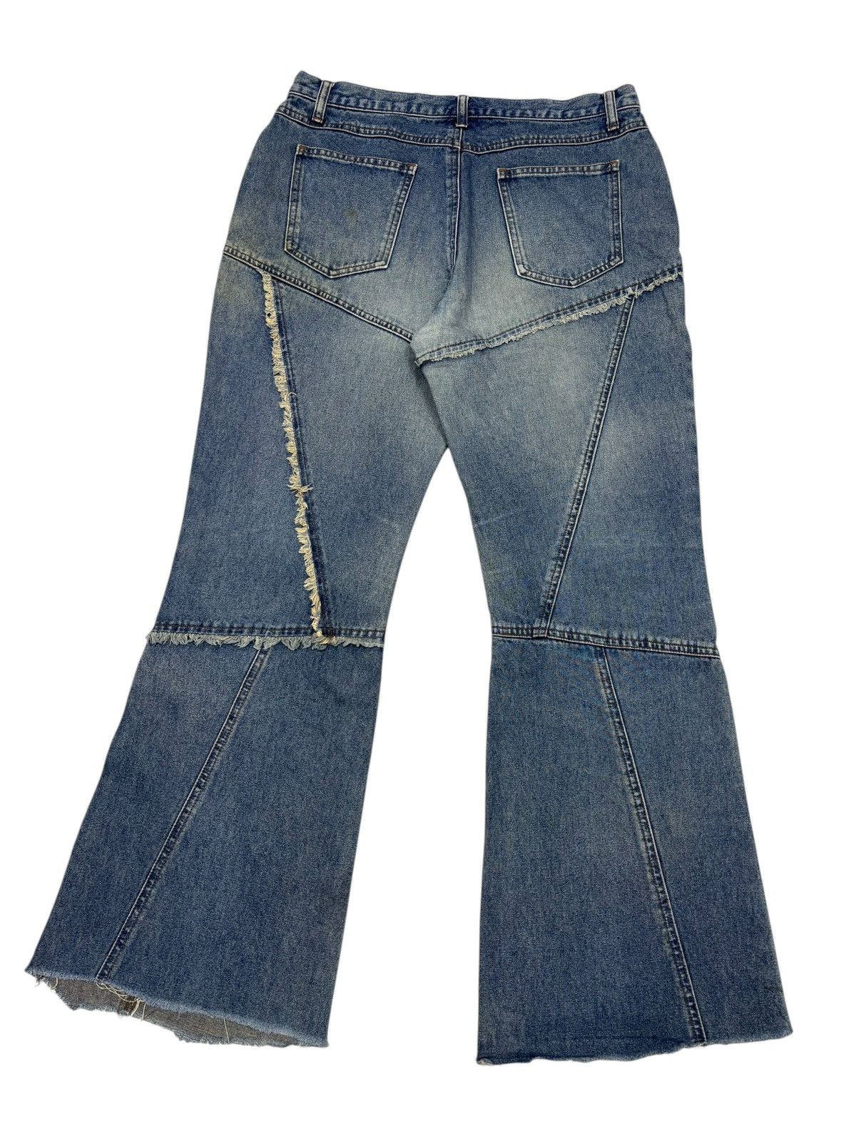 If Six Was Nine Tornado Mart Recontructed Style Flare Bootcut Paleo2 Jeans Size 31" - 8 Thumbnail