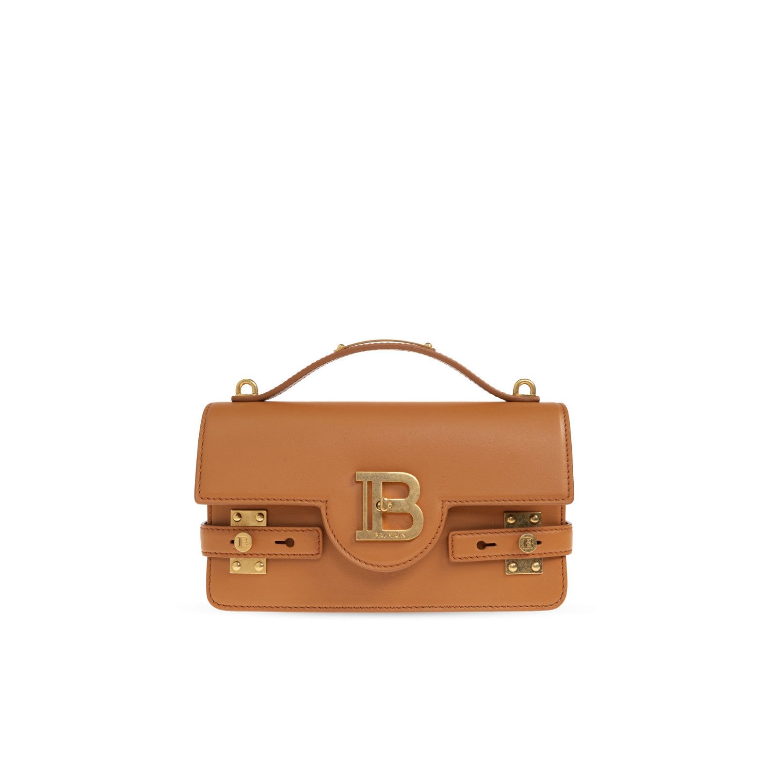 Balmain BALMAIN B-Buzz 24 Brown Leather Shoulder Bag New Size ONE SIZE - 1 Thumbnail