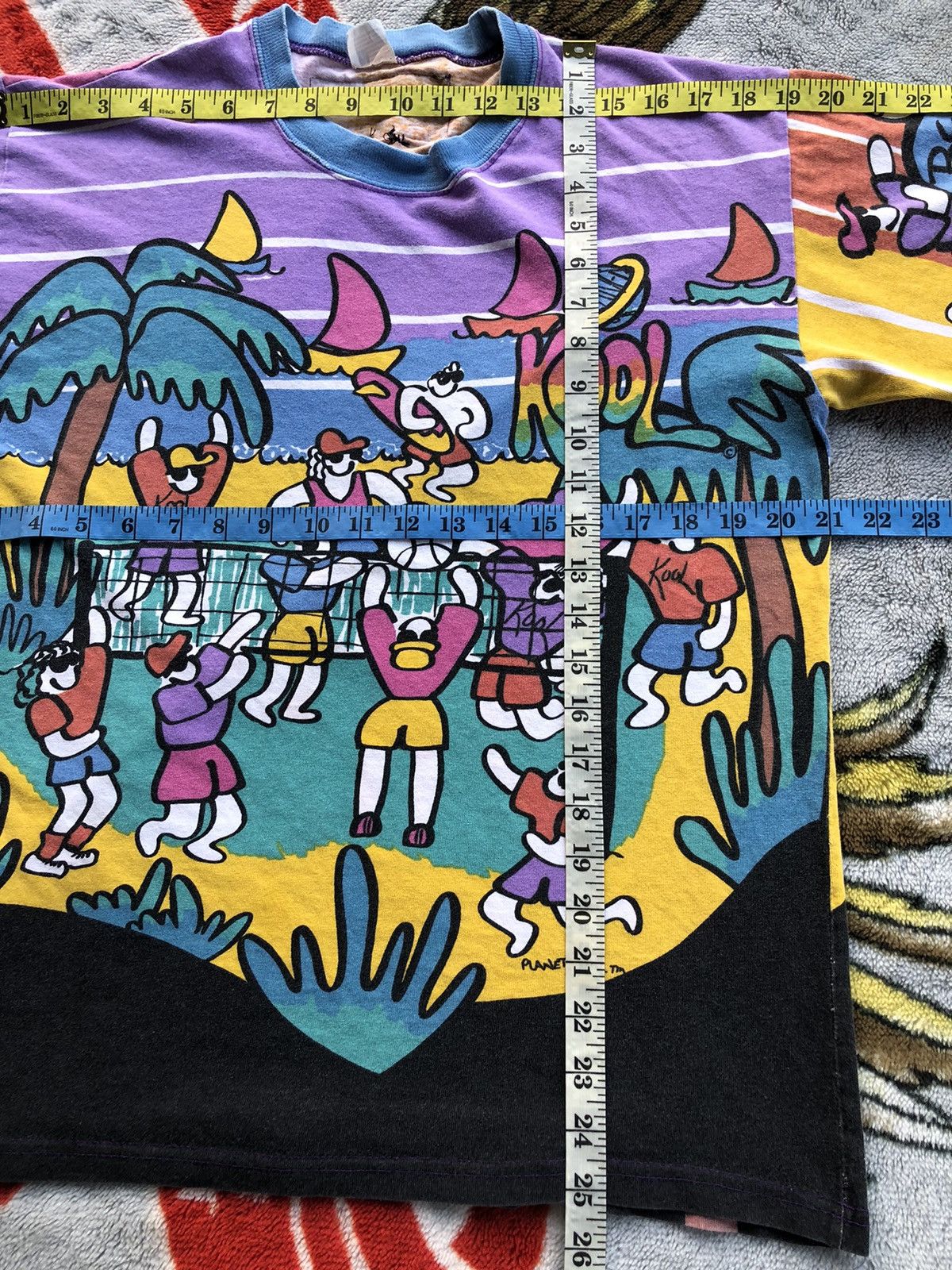 Vintage Vintage Kolorful Klothing Volleyball Player Overprint Tee Size US M / EU 48-50 / 2 - 14 Thumbnail