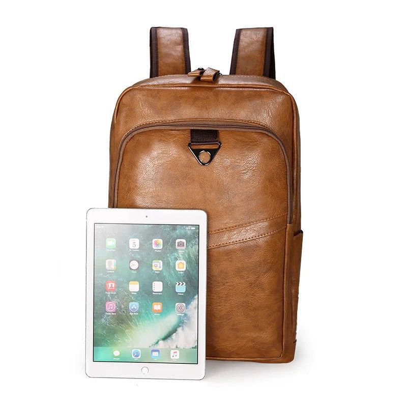 Other Laptop Bagpack PU Leather Schoolbag Size ONE SIZE - 8 Thumbnail
