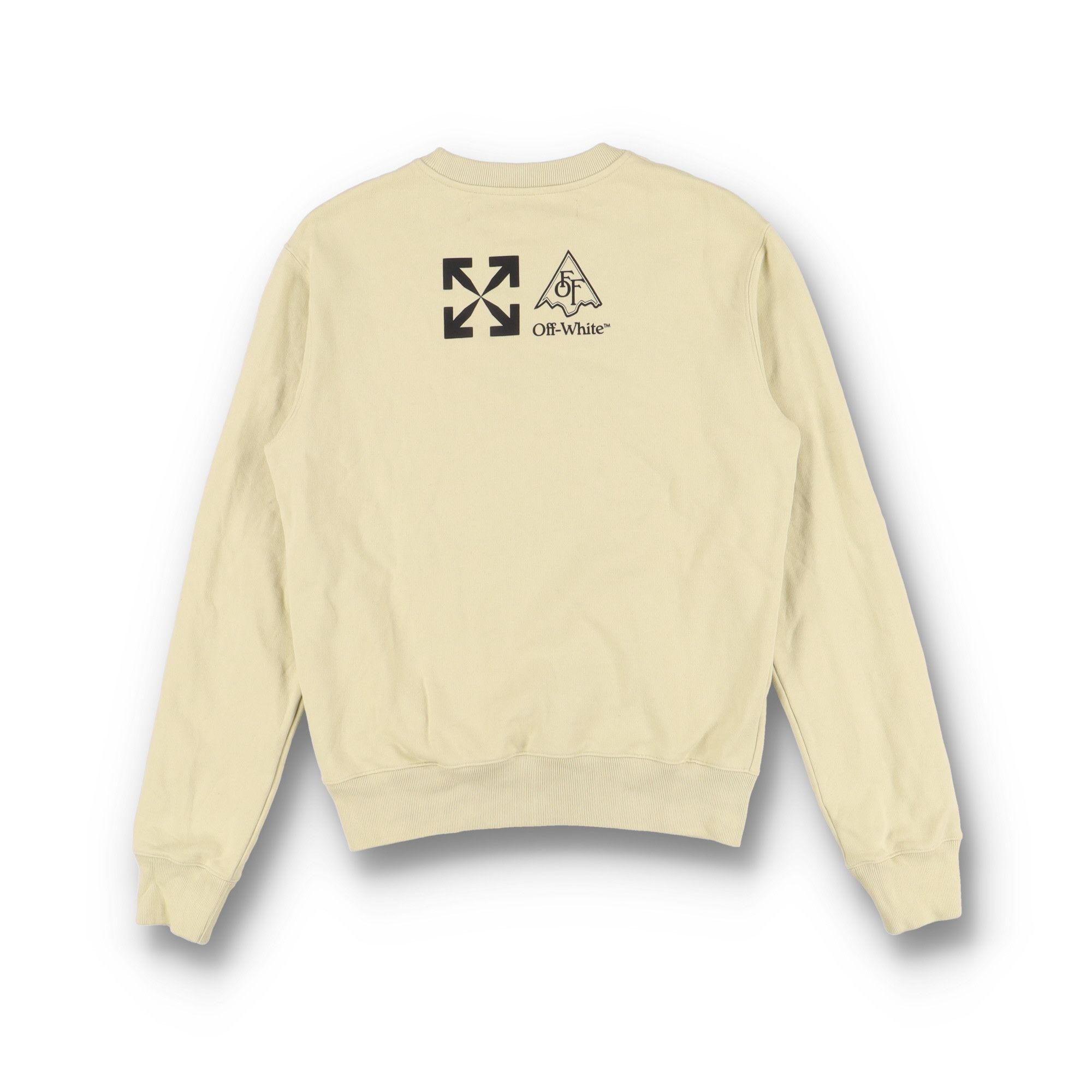 Off-White Beige Vertical Climb Arrows Logo Sweatshirt Size US M / EU 48-50 / 2 - 7 Thumbnail