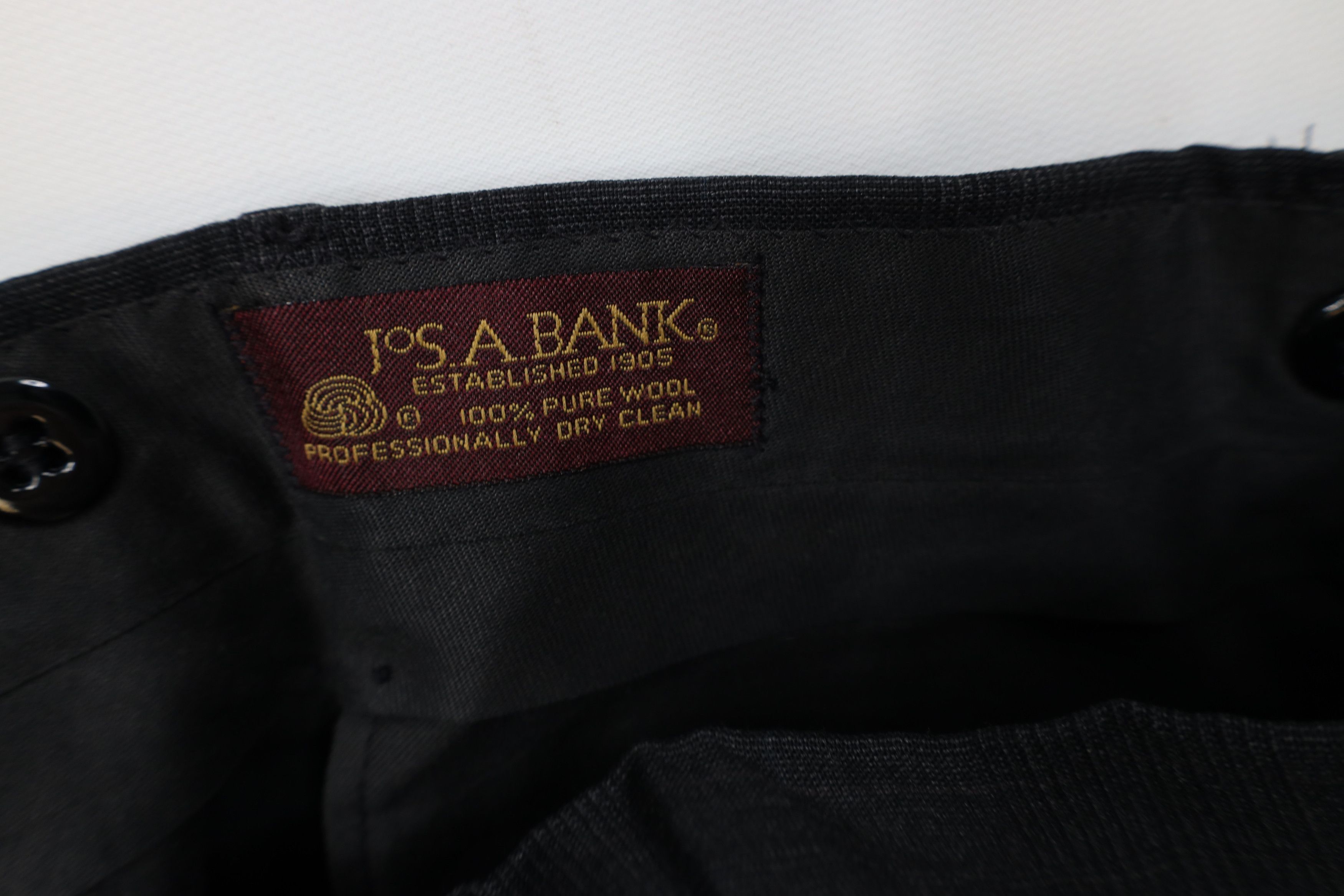 Jos. A. Bank Vintage 90s Jos A Bank Houndstooth Wide Leg Chino Pants USA Size US 30 / EU 46 - 7 Thumbnail