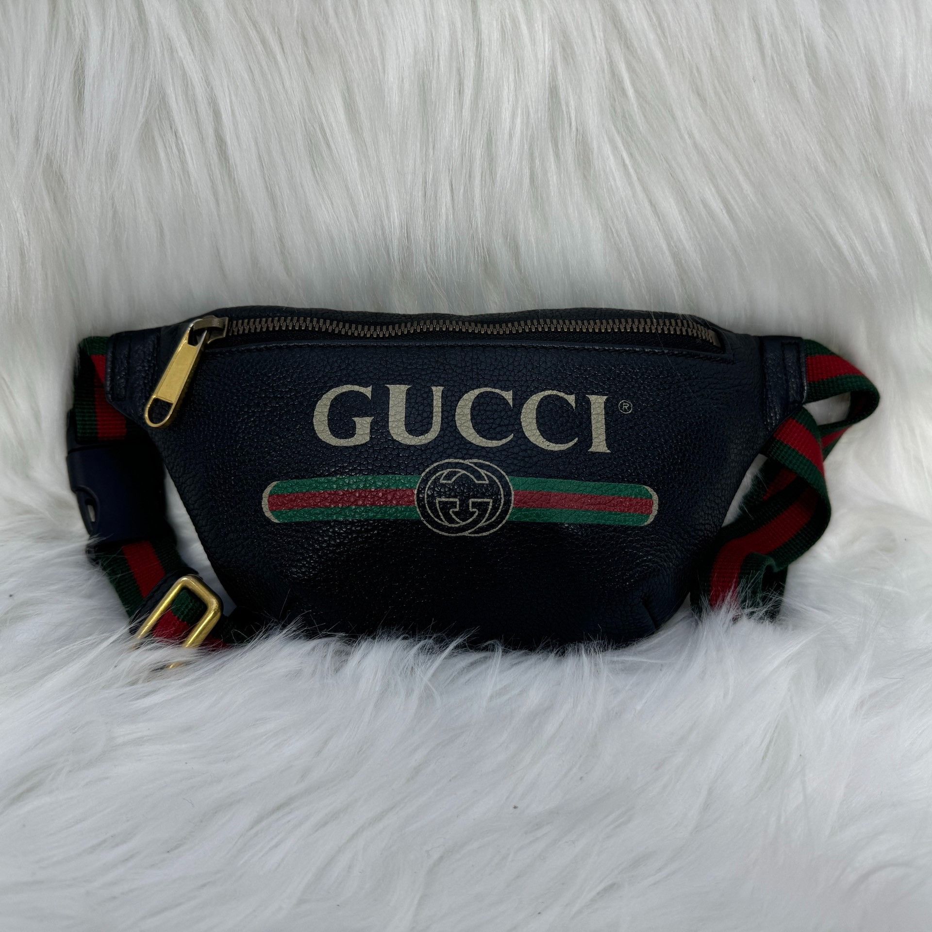 Gucci Gucci black logo classic waist bag Size ONE SIZE - 1 Thumbnail