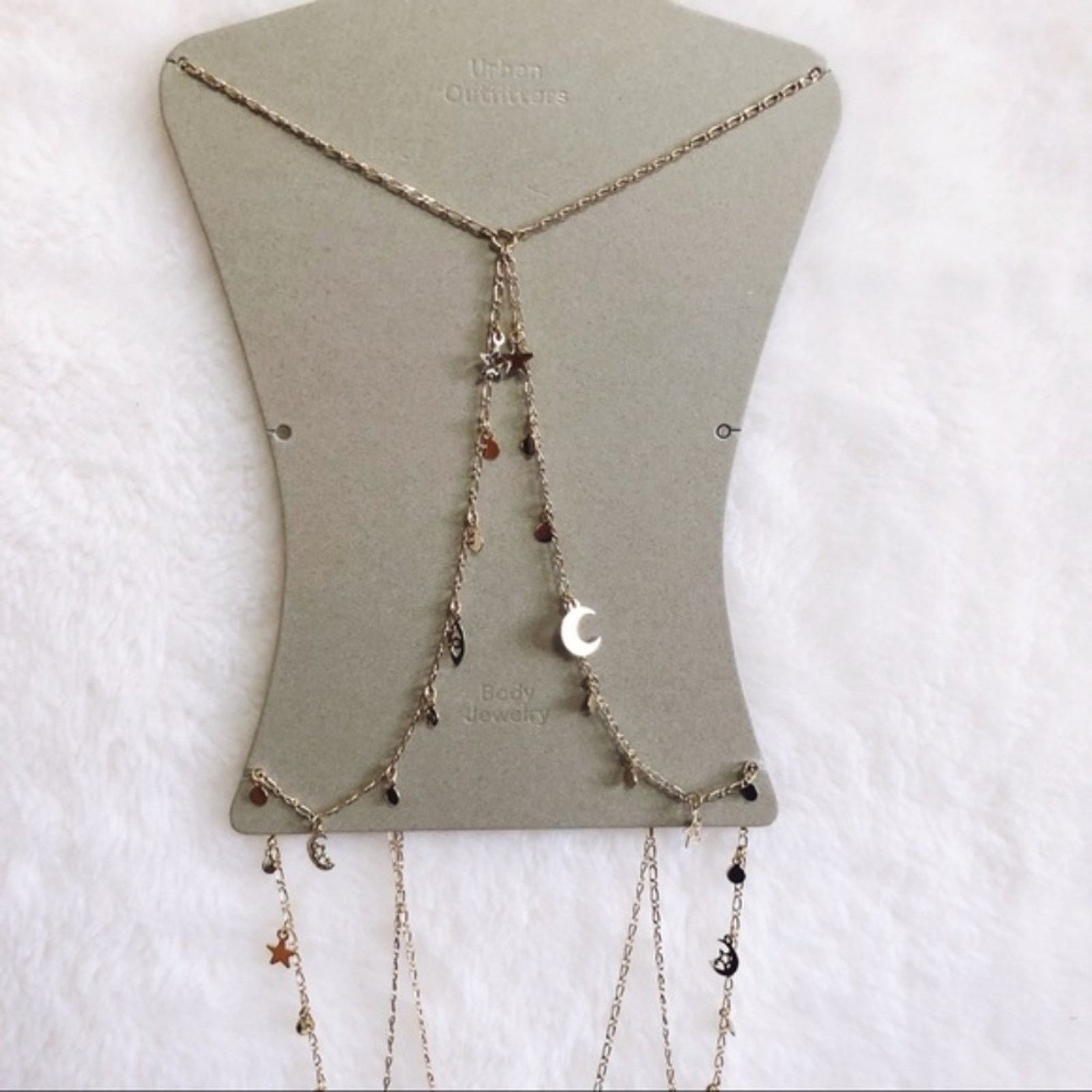 Urban Outfitters Urban Outfitter Gold Celestial Icon Bra Body Chain Size ONE SIZE - 3 Thumbnail