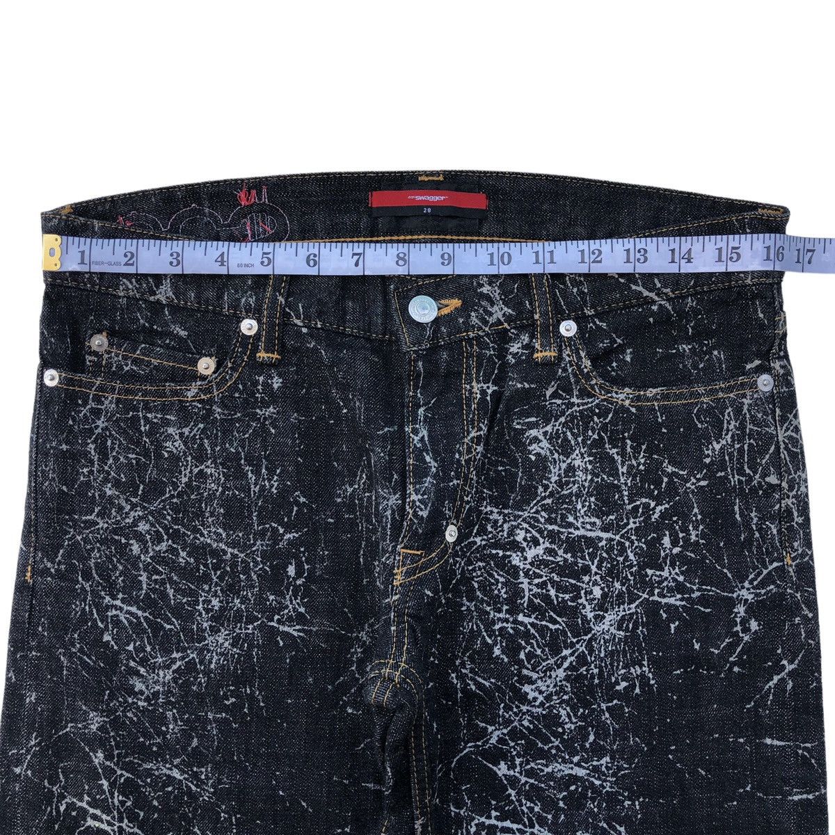 Swagger Swagger Selvedge Abstract Art Jeans Size US 30 / EU 46 - 15 Thumbnail