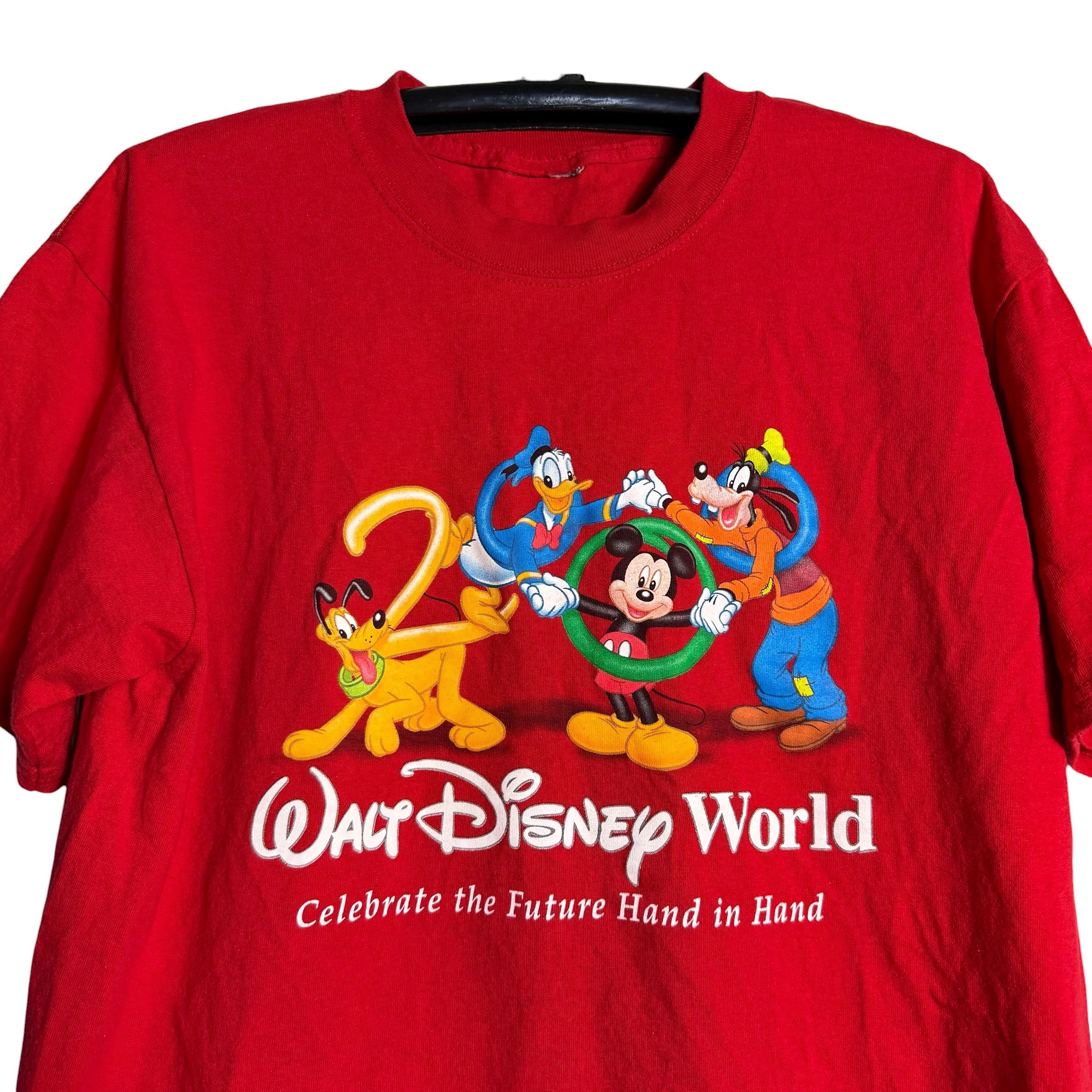 Mickey Mouse 🔥RARE🔥Vintage Walt Disney 2000 Anniversary T-shirt Size US L / EU 52-54 / 3 - 2 Thumbnail