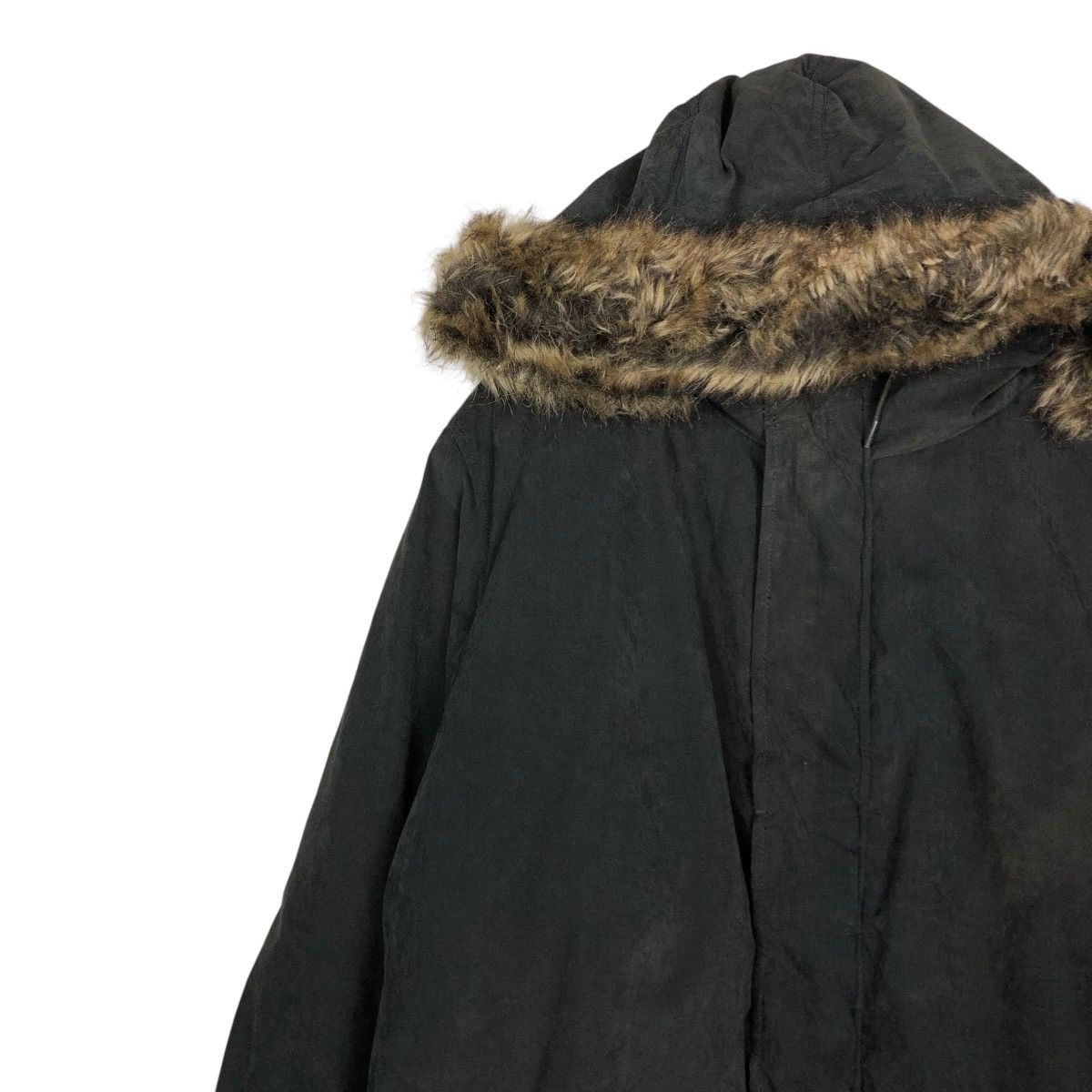 Japanese Brand 🔥VINTAGE BOMBER JACKET CHORE WORKER VOLCOM MINK FUR HOODIE Size US XL / EU 56 / 4 - 9 Thumbnail