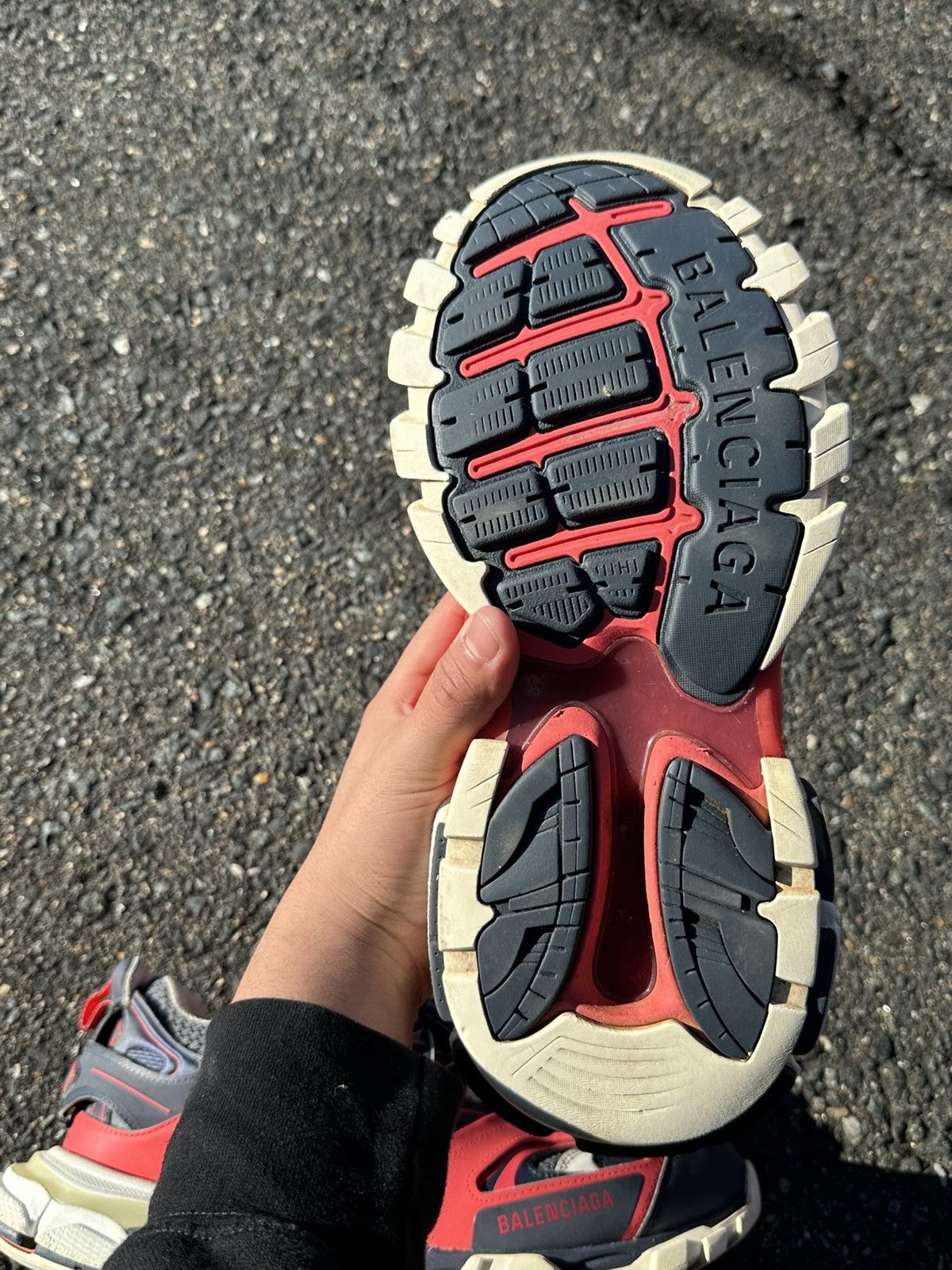 Balenciaga Balenciaga Track LED Red/White Size US 11 / EU 44 - 12 Thumbnail