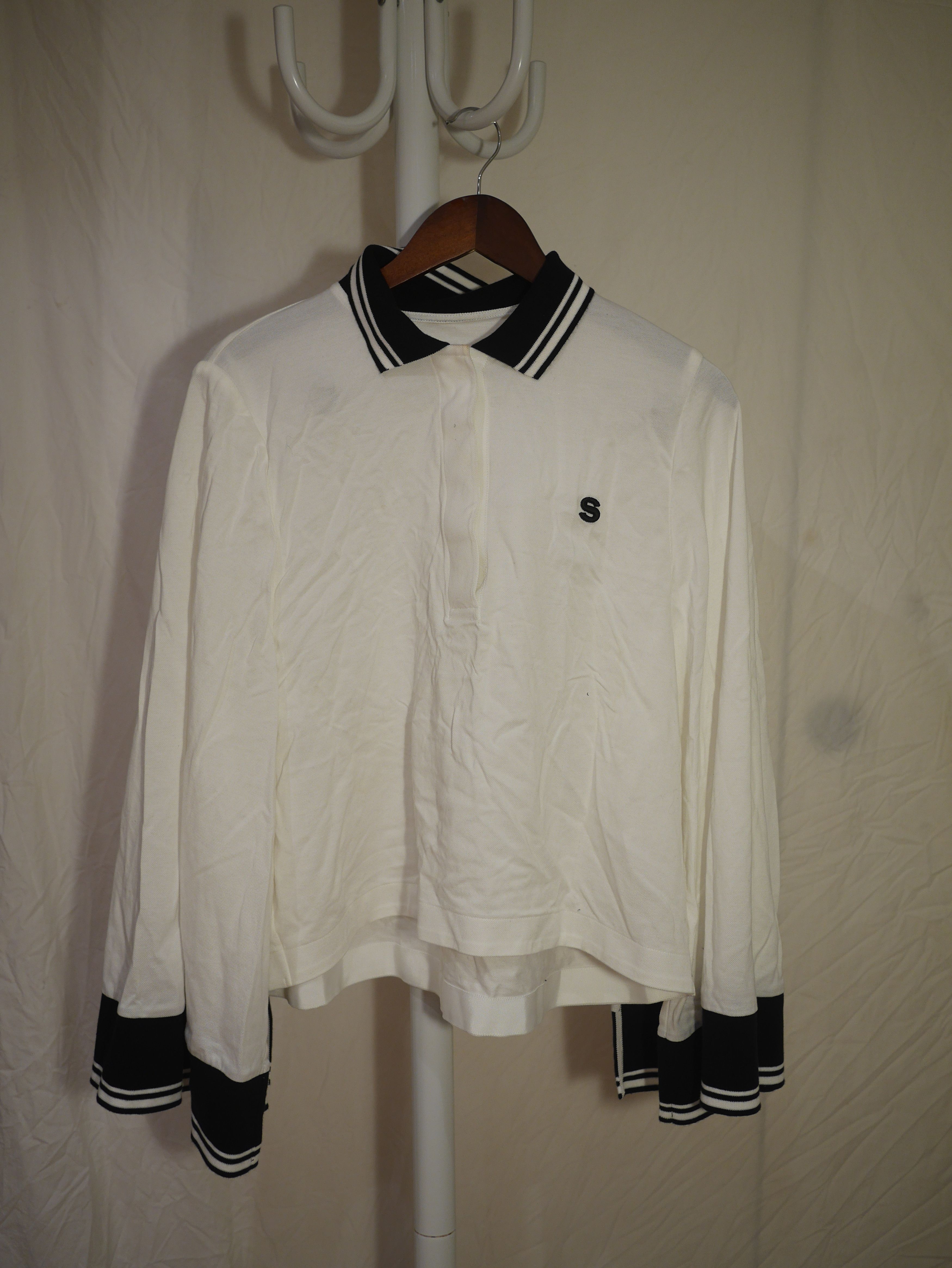 Sacai SACAI S LOGO PIQUE POLO CAPE SHIRT Size M / US 6-8 / IT 42-44 - 1 Thumbnail