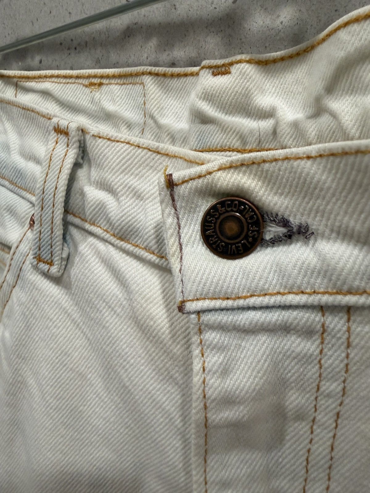Levi's Vintage Clothing Vintage 1970's Levi's 517 White/Blue Flared Denim Size US 34 / EU 50 - 6 Thumbnail