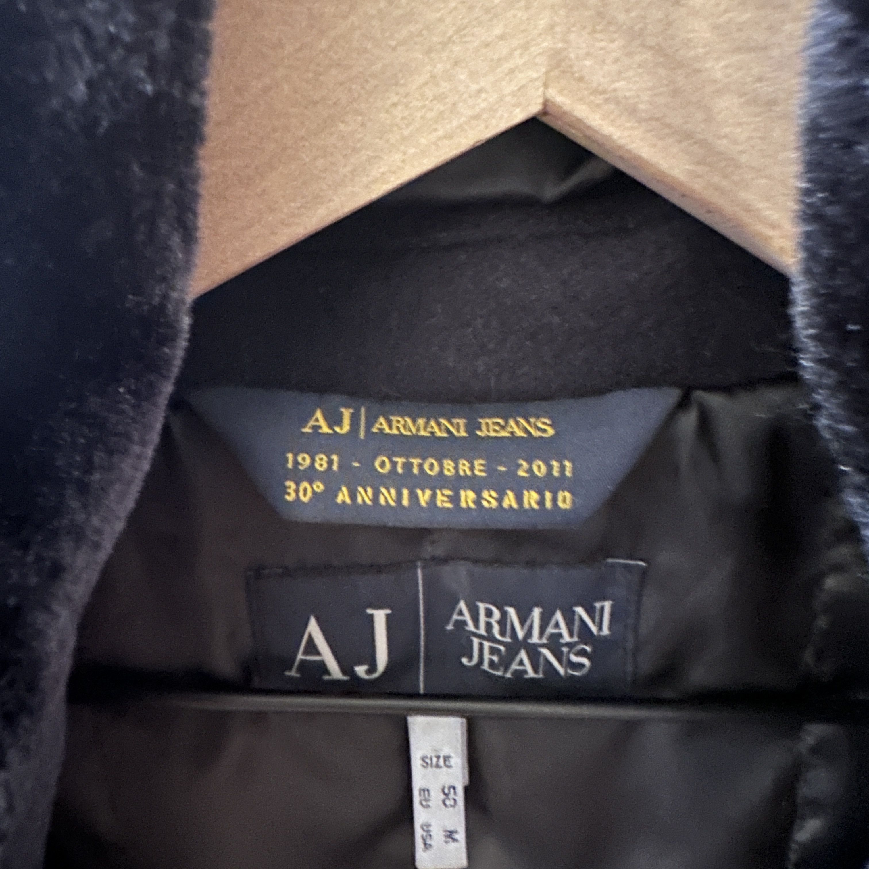 Armani Armani Jeans 30 Anneversario Black Peacoat Size US M / EU 48-50 / 2 - 14 Thumbnail