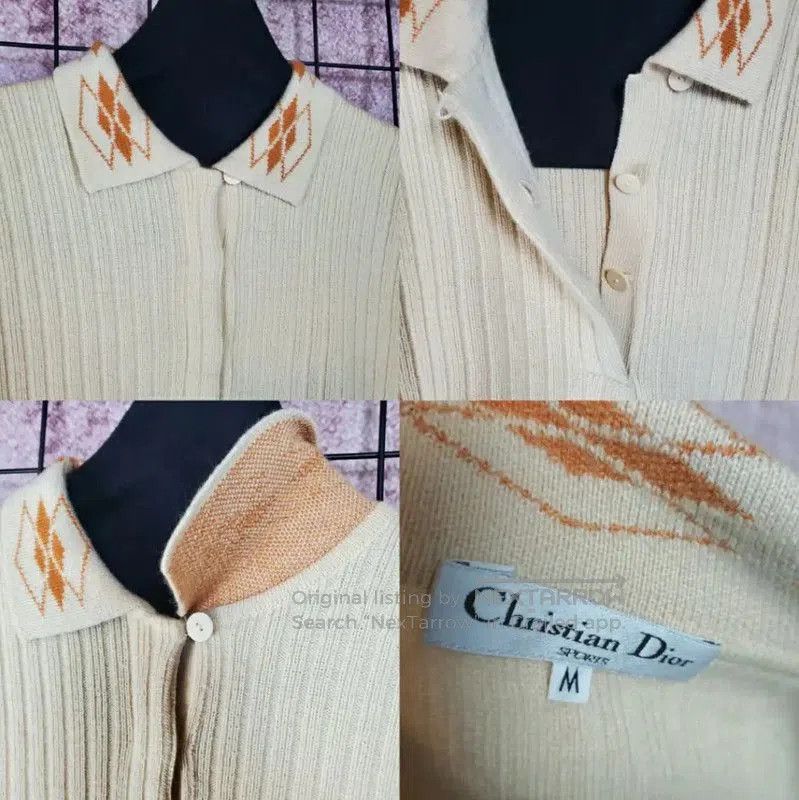 Dior Dior Beige Wool Pattern Long Sleeve Sweater . Size M / US 6-8 / IT 42-44 - 3 Thumbnail