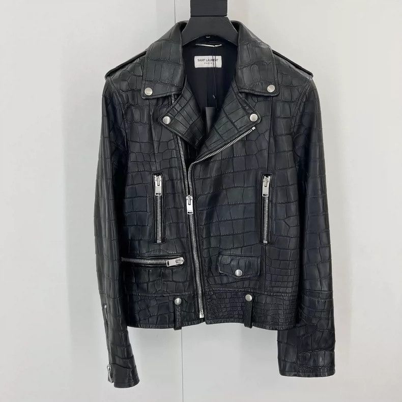 Saint Laurent Paris Saint Laurent Limited Edition Crocodile Leather Jacket Size US L / EU 52-54 / 3 - 1 Thumbnail