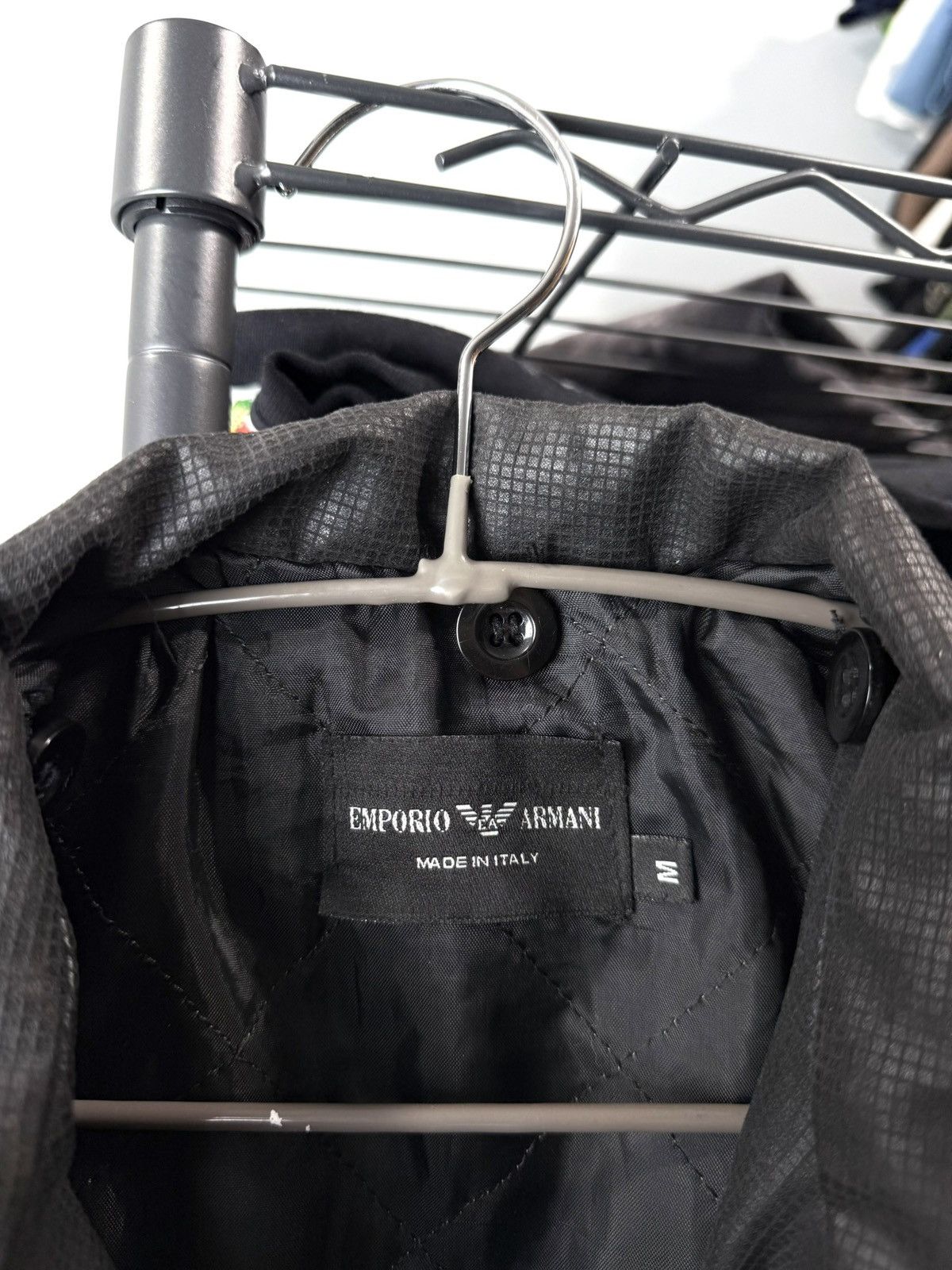 Emporio Armani Vintage Emporio Armani Archive Coated Jacket Leather Style Size US M / EU 48-50 / 2 - 11 Thumbnail