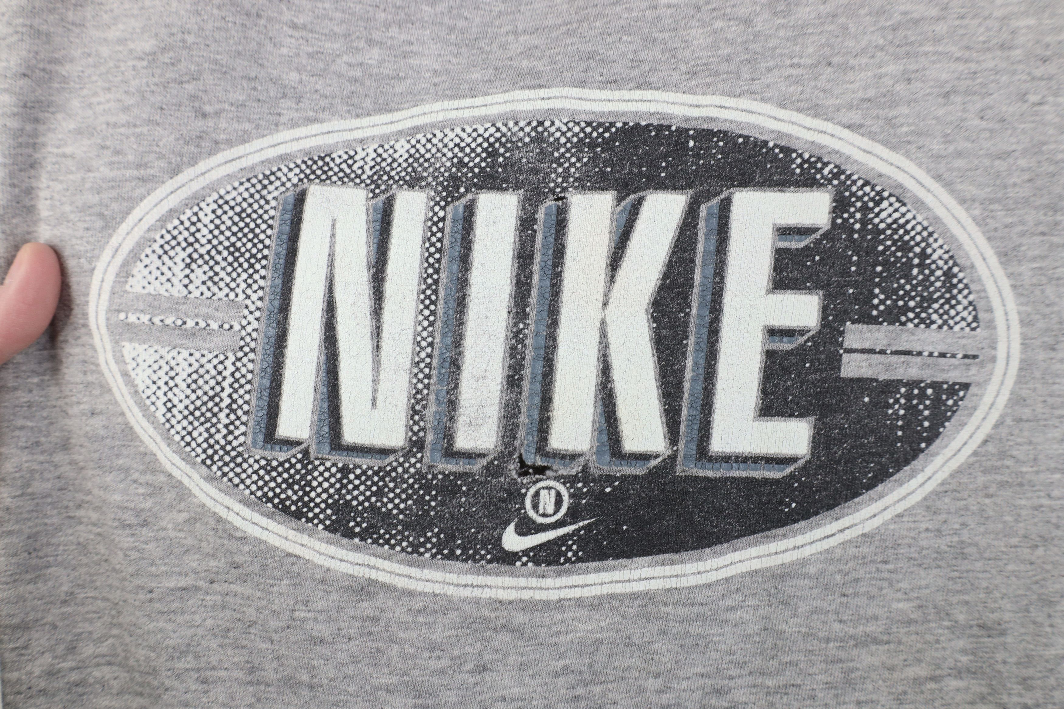 Nike Vintage 90s Nike Travis Scott Center Swoosh T-Shirt USA Size US L / EU 52-54 / 3 - 4 Thumbnail