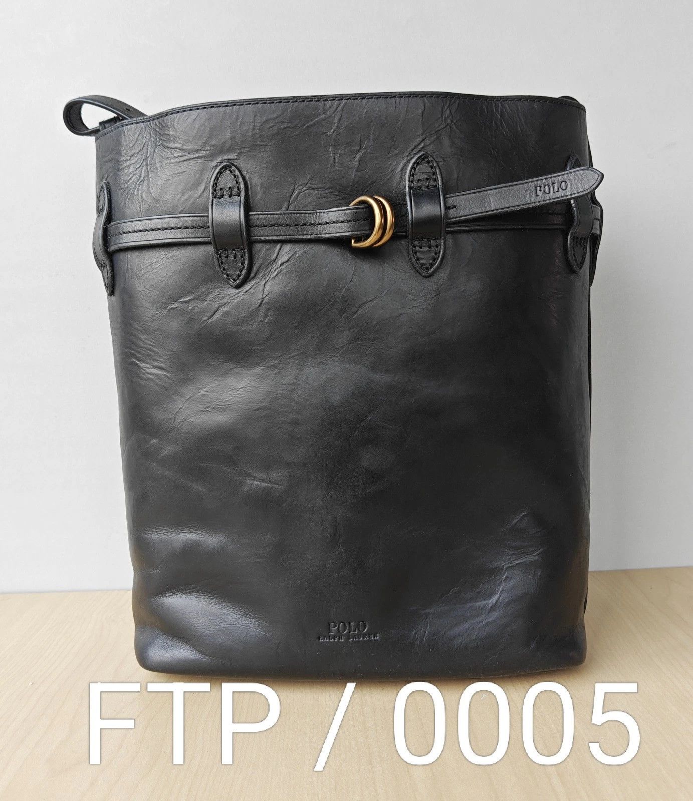 Polo Ralph Lauren Polo Ralph Lauren Bellport Leather Large Bucket Bag FTP 0005 Size ONE SIZE - 13 Thumbnail