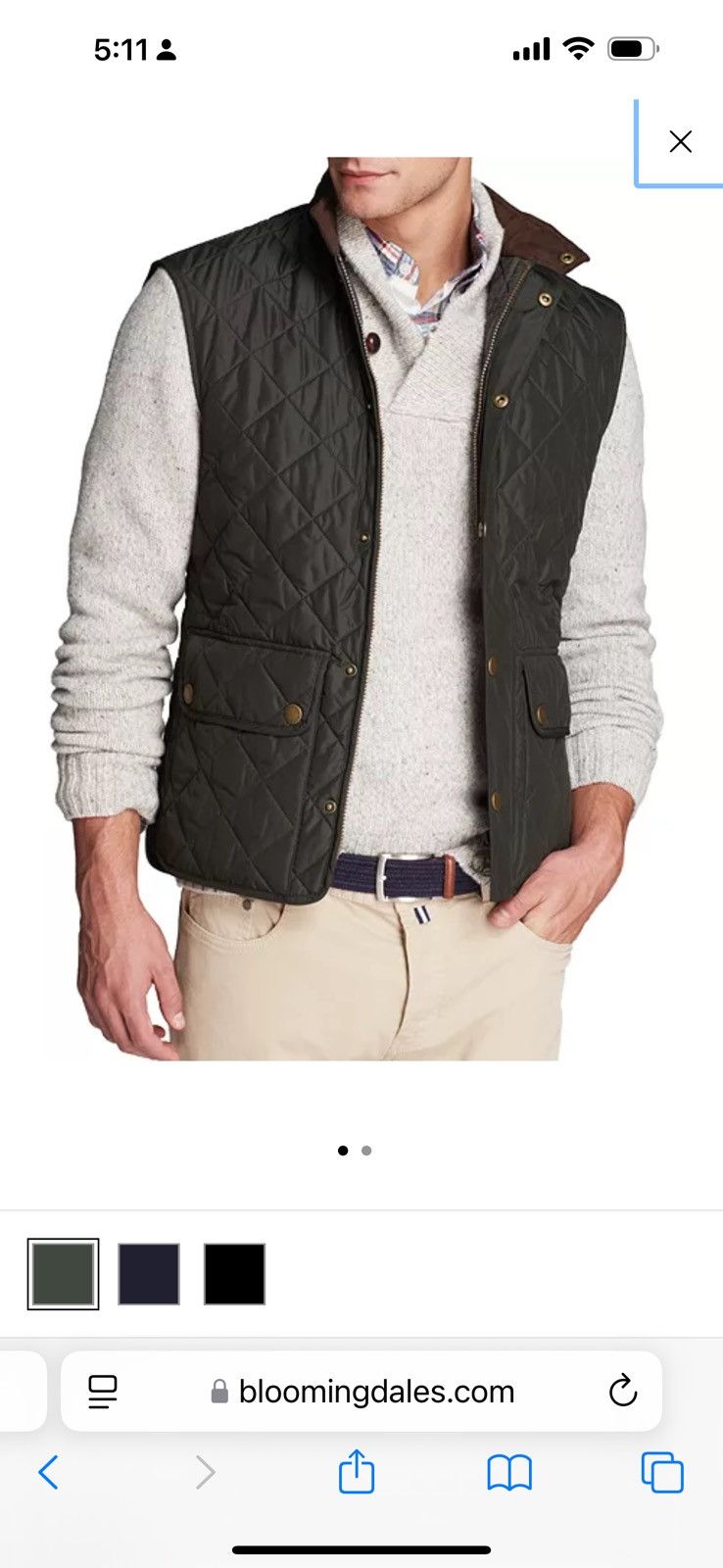 Barbour Barbour Quilted Green Vest Mens Size US L / EU 52-54 / 3 - 1 Thumbnail
