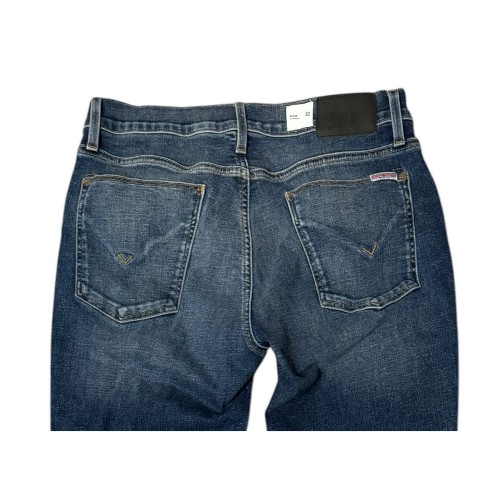 Hudson Hudson Blake Slim Straight Jeans Medium Wash w Fading Size US 32 / EU 48 - 5 Thumbnail