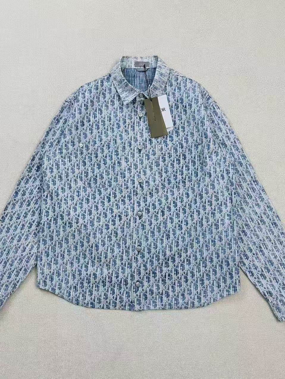 Dior Dior Oblique Print Button Up Shirt Size L Size US XS / EU 42 / 0 - 1 Thumbnail