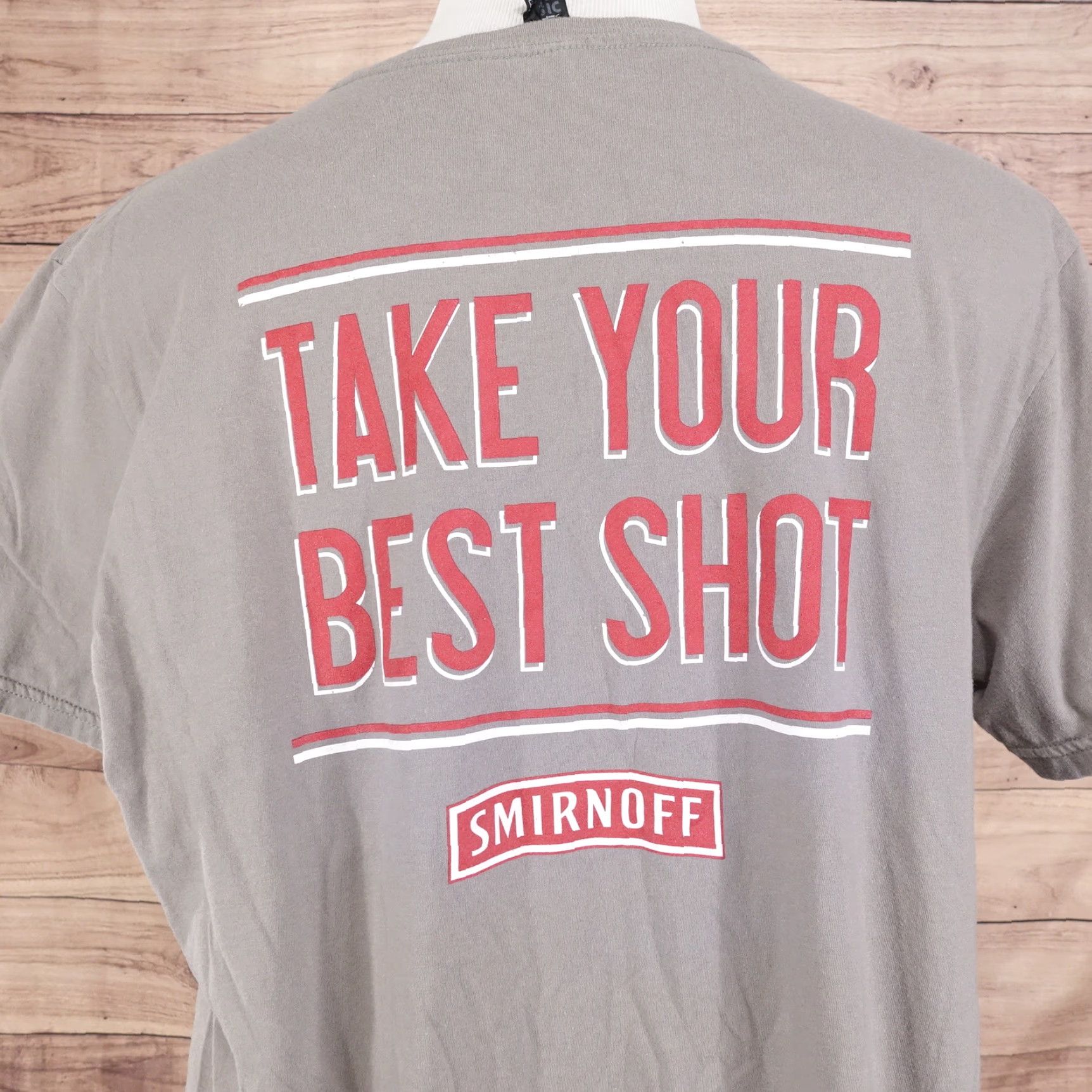 Vintage VINTAGE Smirnoff Vodka T-Shirt Unisex Adults XL Gray Liquor Promotional 2000s Size US XL / EU 56 / 4 - 4 Thumbnail