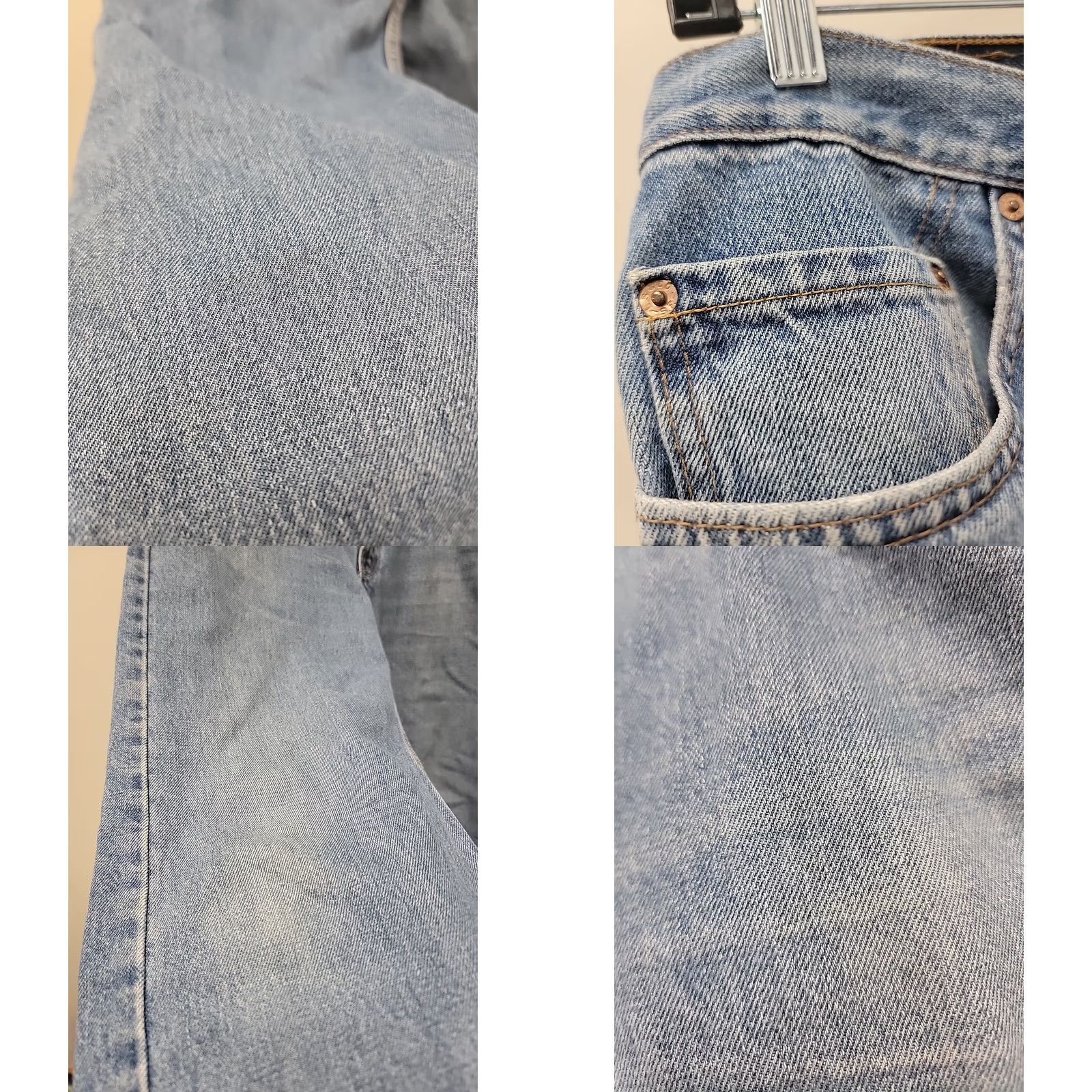 Levi's VINTAGE Levi's 505 Jeans Men 34x32 Blue Light Wash Regular Fit Straight Leg Jeans Size US 34 / EU 50 - 8 Thumbnail
