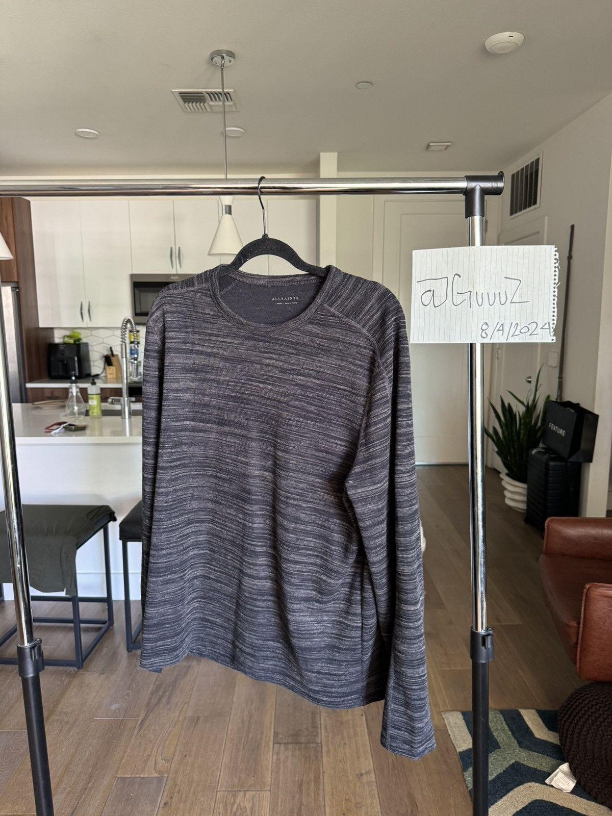 Allsaints Allsaints black long sleeve Size US L / EU 52-54 / 3 - 1 Thumbnail