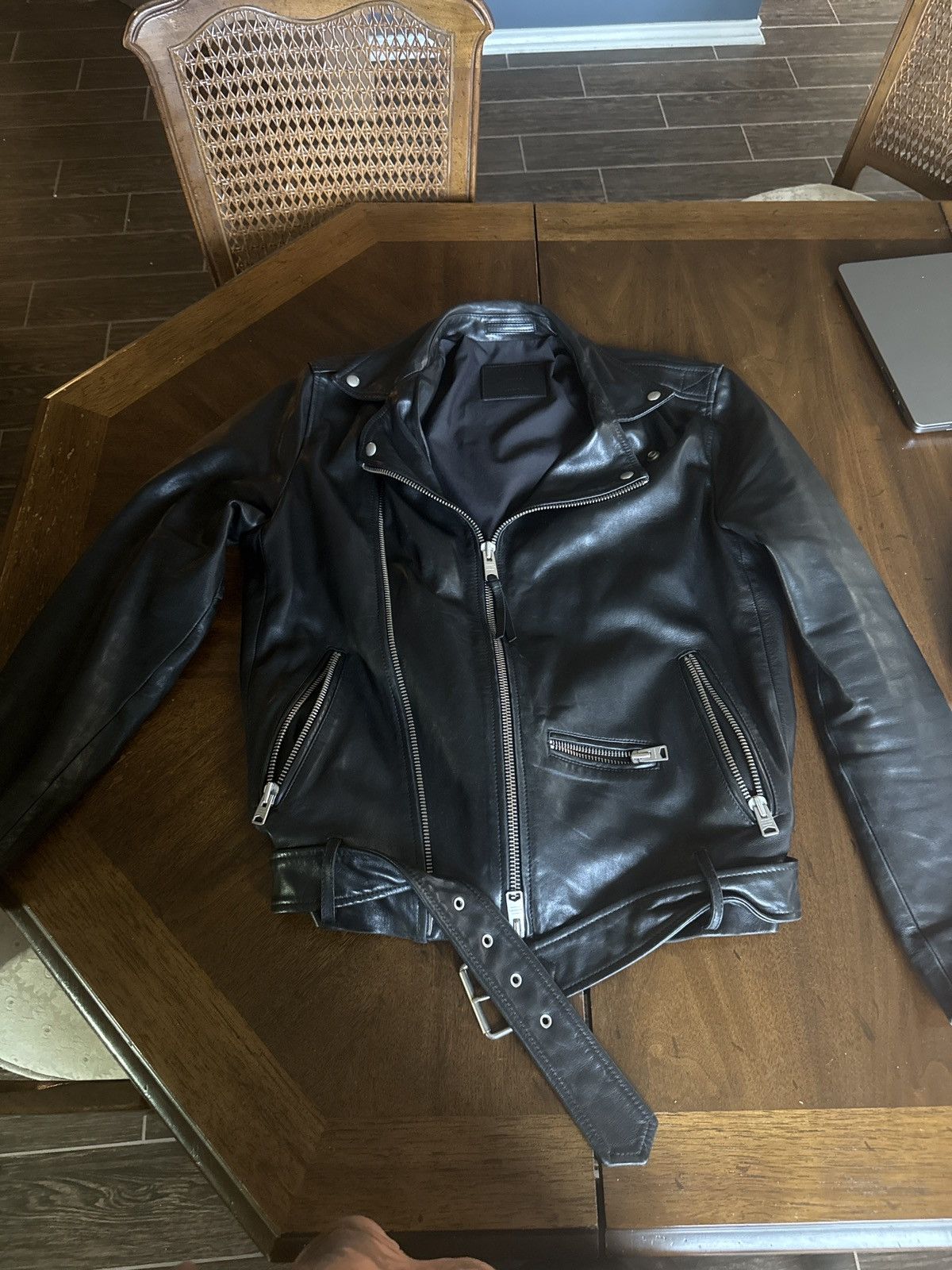 Allsaints All Saints lamb leather jacket Milo Size US S / EU 44-46 / 1 - 1 Thumbnail