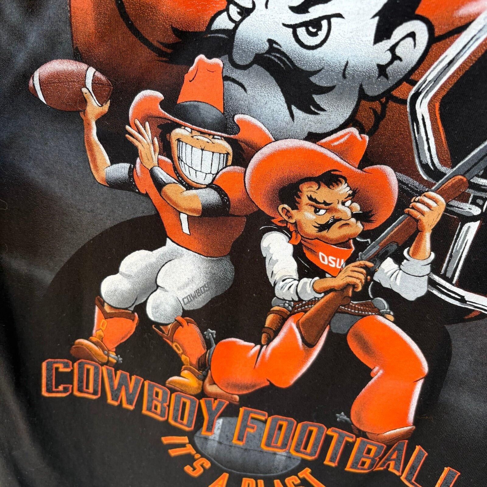 Hanes Vintage Oklahoma State Cowboys cartoon tee Size US M / EU 48-50 / 2 - 5 Thumbnail