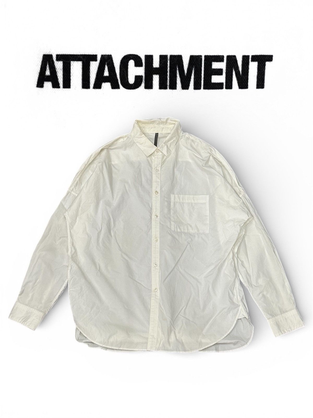 Kazuyuki Kumagai Attachment Kazuyuki Kumagai Attachment Pocket Oversized Button Shirt Size US L / EU 52-54 / 3 - 1 Thumbnail