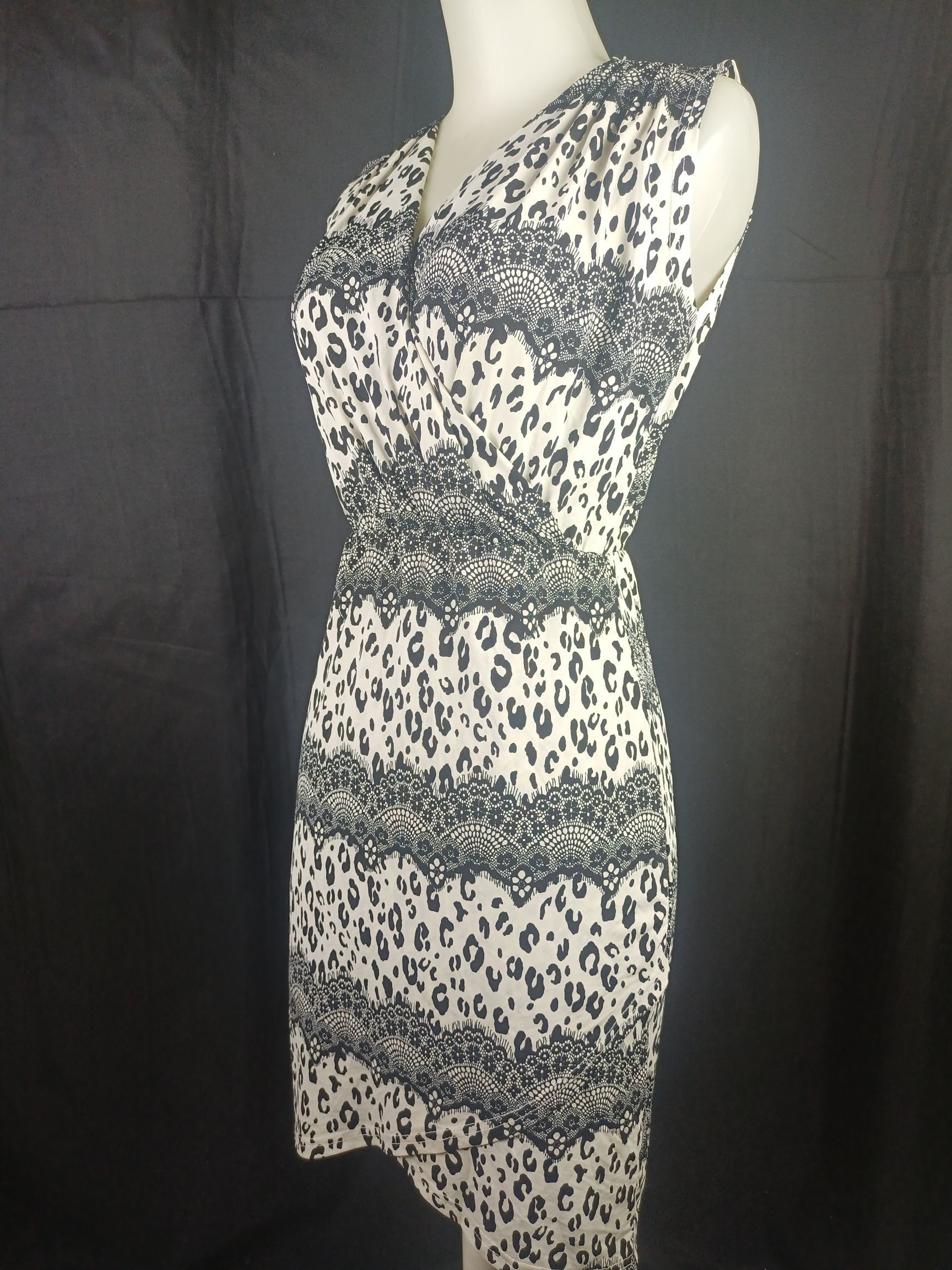 Designer × DressCamp × Japanese Brand GUMZZI Women's Sleeveless Dress Leopard Print Size M / US 6-8 / IT 42-44 - 17 Thumbnail