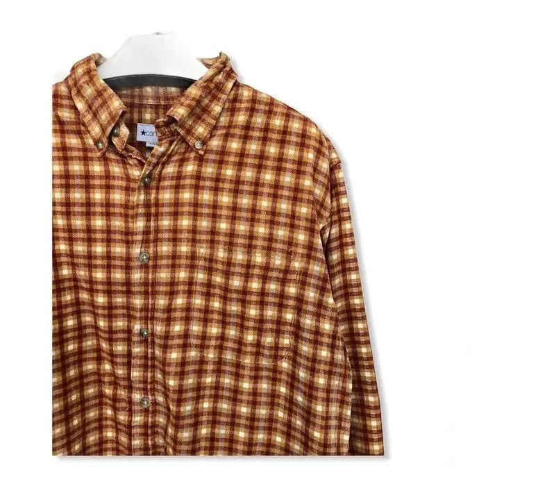 Converse × Flannel Vintage Converse Plaid Tartan Flannel Shirt 👕 Size US L / EU 52-54 / 3 - 2 Thumbnail