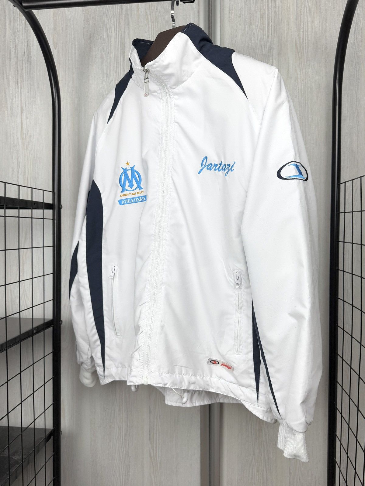 Vintage Jartazi Olympique Marseille vintage Track Jacket Sz S/M Size US M / EU 48-50 / 2 - 6 Thumbnail
