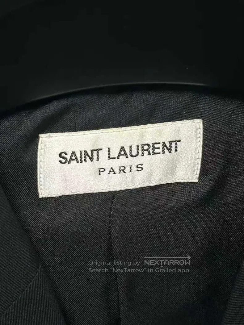 Saint Laurent Paris Saint Laurent Paris Solid Black Court Jacket Size US M / EU 48-50 / 2 - 3 Thumbnail