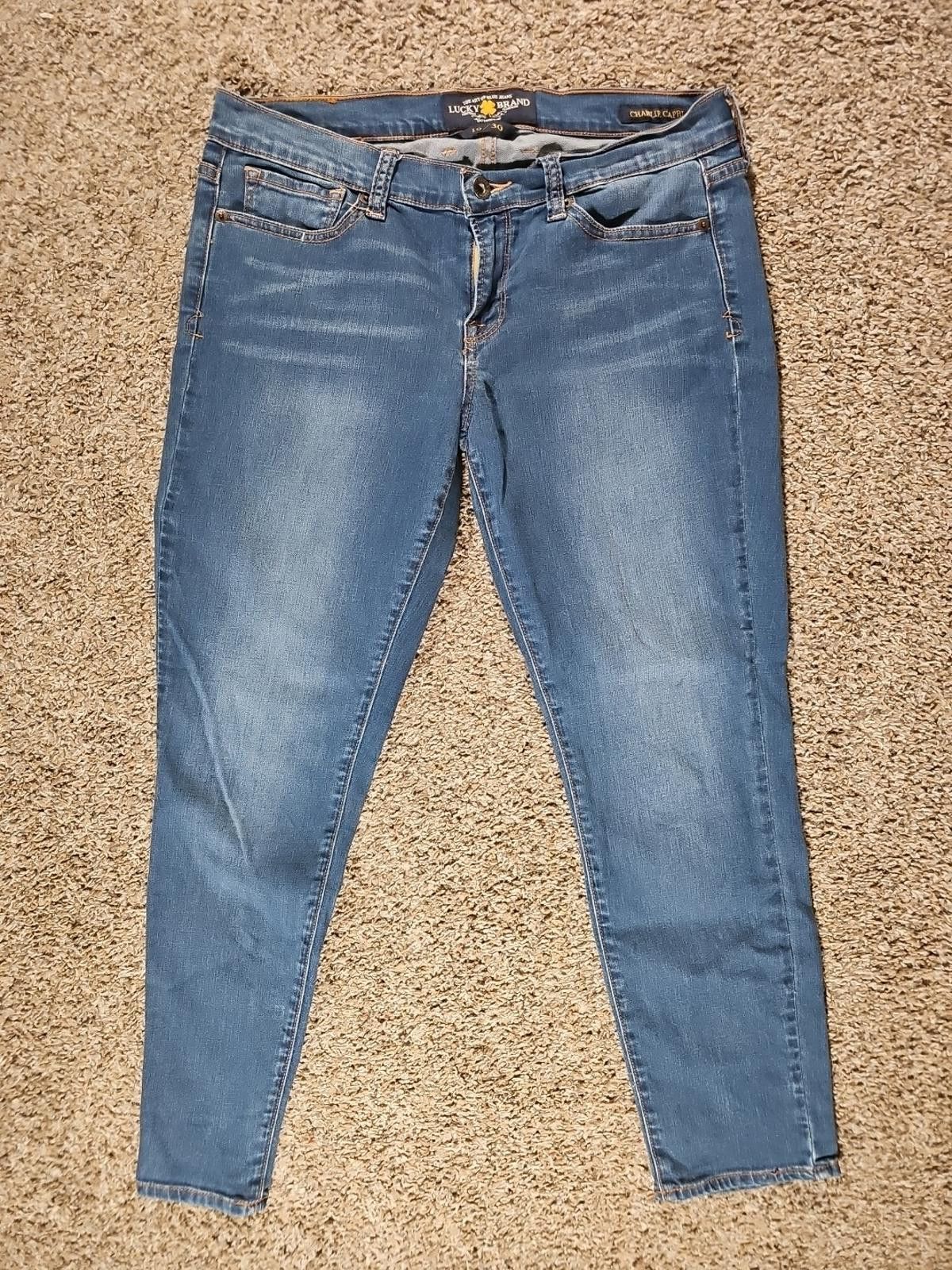 Lucky Brand Lucky Brand 10/30 Charlie Capri Jeans Size 32" / US 10 / IT 46 - 1 Thumbnail