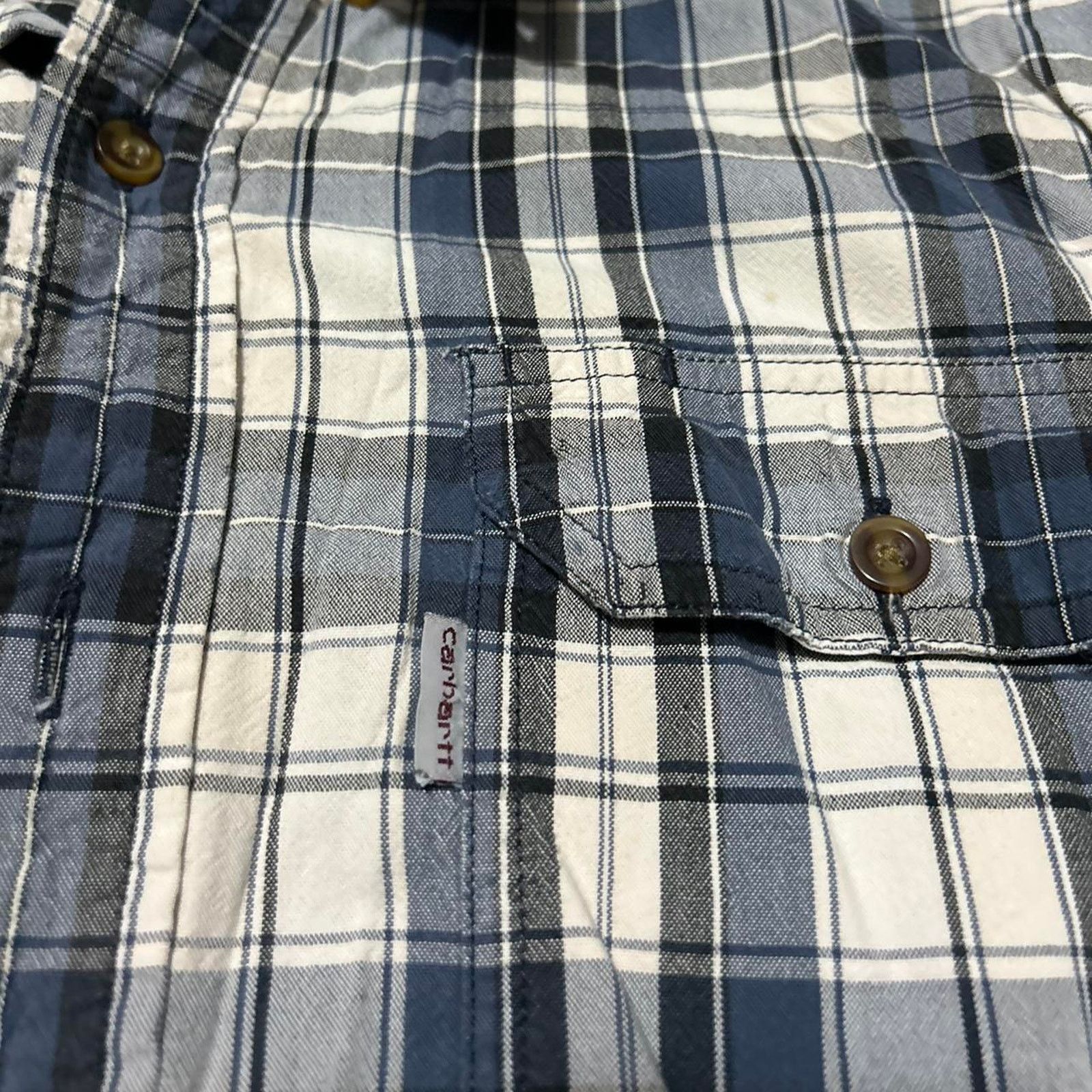 Carhartt **Carhartt Relaxed Fit Men's Plaid Short Sleeve Shirt Size US XL / EU 56 / 4 - 2 Thumbnail
