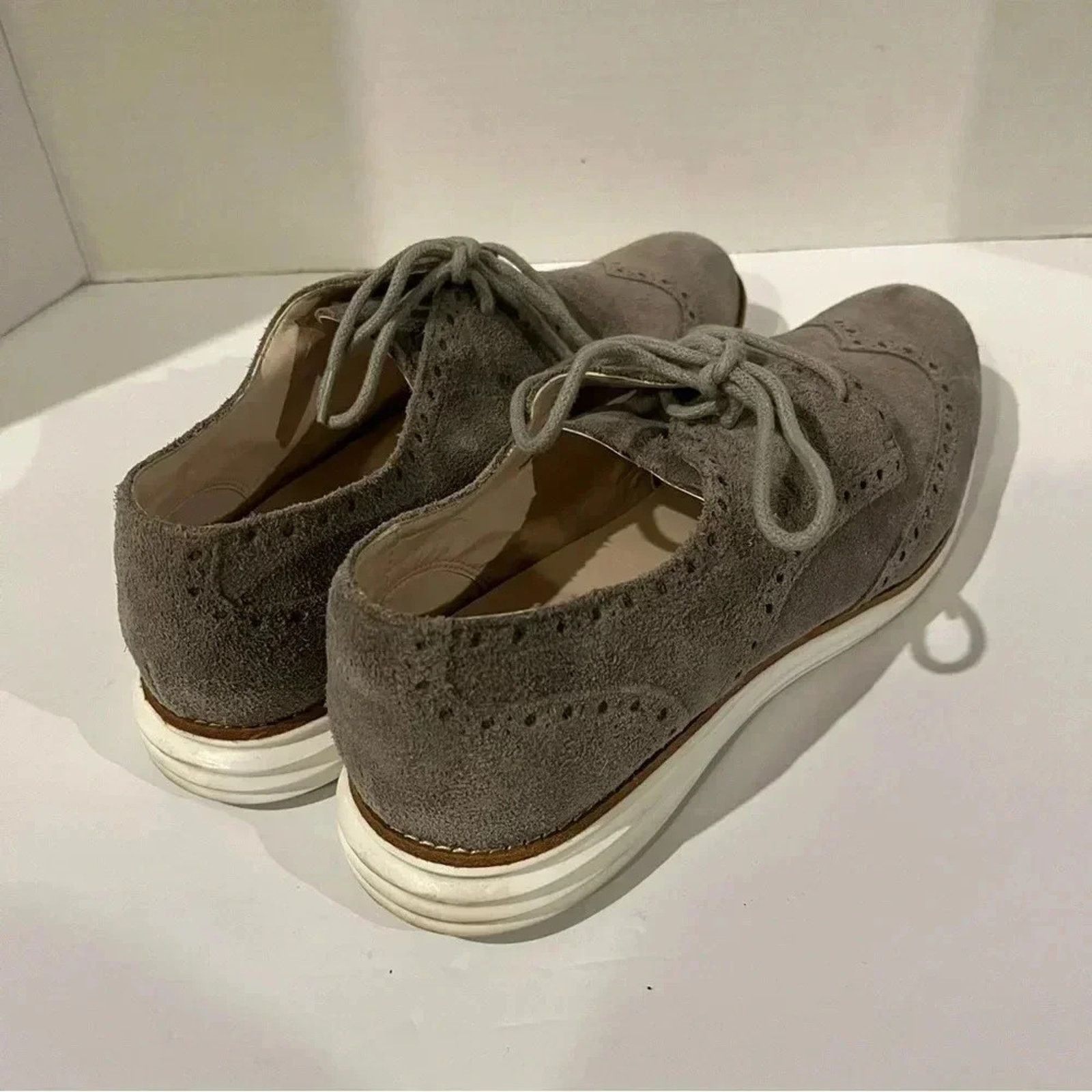 Cole Haan Cole Haan Womens Lunargrand Wingtip II Oxford Flats Sz 9 Size US 9 / IT 39 - 3 Thumbnail