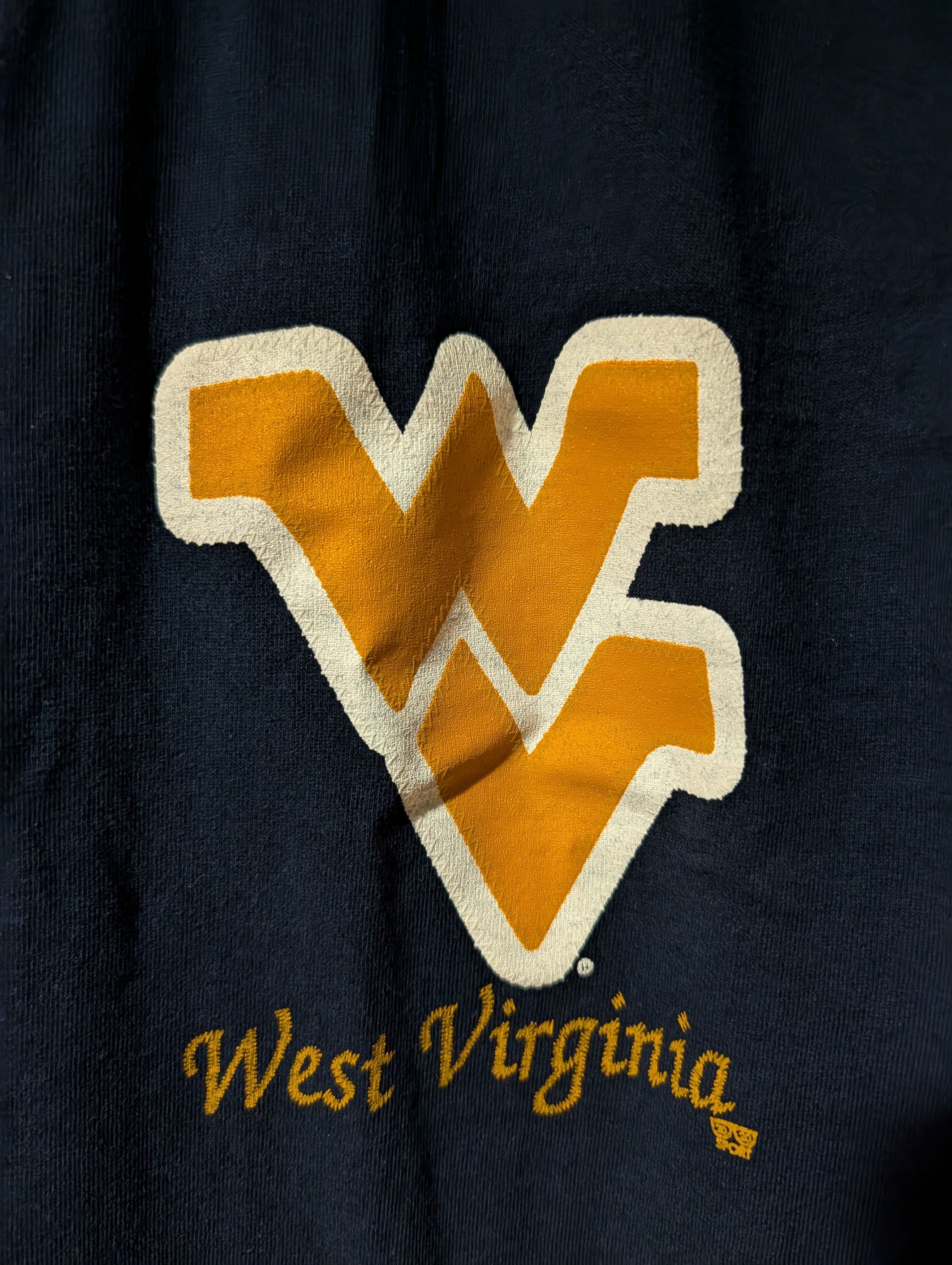 NCAA Vintage 90s West Virginia College University Sports Henley Size US XL / EU 56 / 4 - 2 Thumbnail
