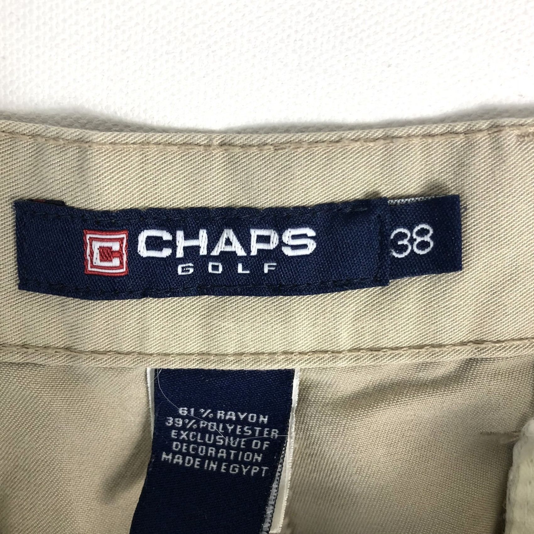 Chaps Chaps Golf Shorts Men 38 Beige Khaki Pleated 8 Inseam Regular Chino Summer Continental Zip Casual Shirt? Size US 38 / EU 54 - 5 Thumbnail