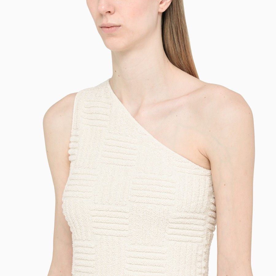 Bottega Veneta o1d2blof0824 Mini Dress in Off White Size S / US 4 / IT 40 - 4 Thumbnail