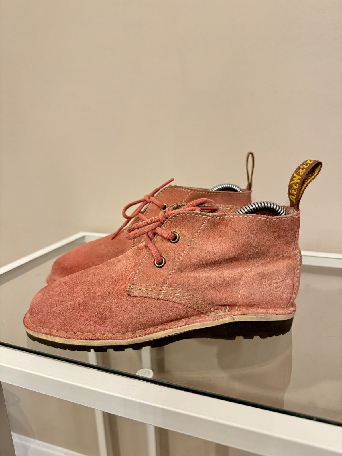 Dr. Martens Dr Martens pink suede leather lace up shoes desert women’s Size US 5 / IT 35 - 2 Thumbnail
