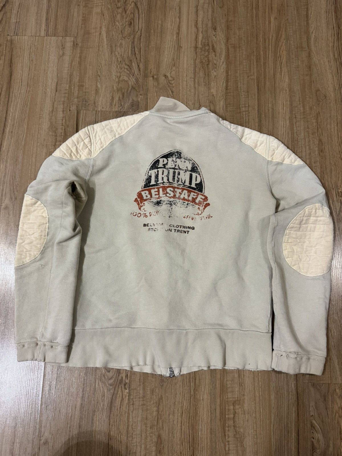 Belstaff × Vintage VINTAGE BELSTAFF DISTRESS STYLE 80th ANNIVERSARY SWEATER Size US L / EU 52-54 / 3 - 6 Thumbnail