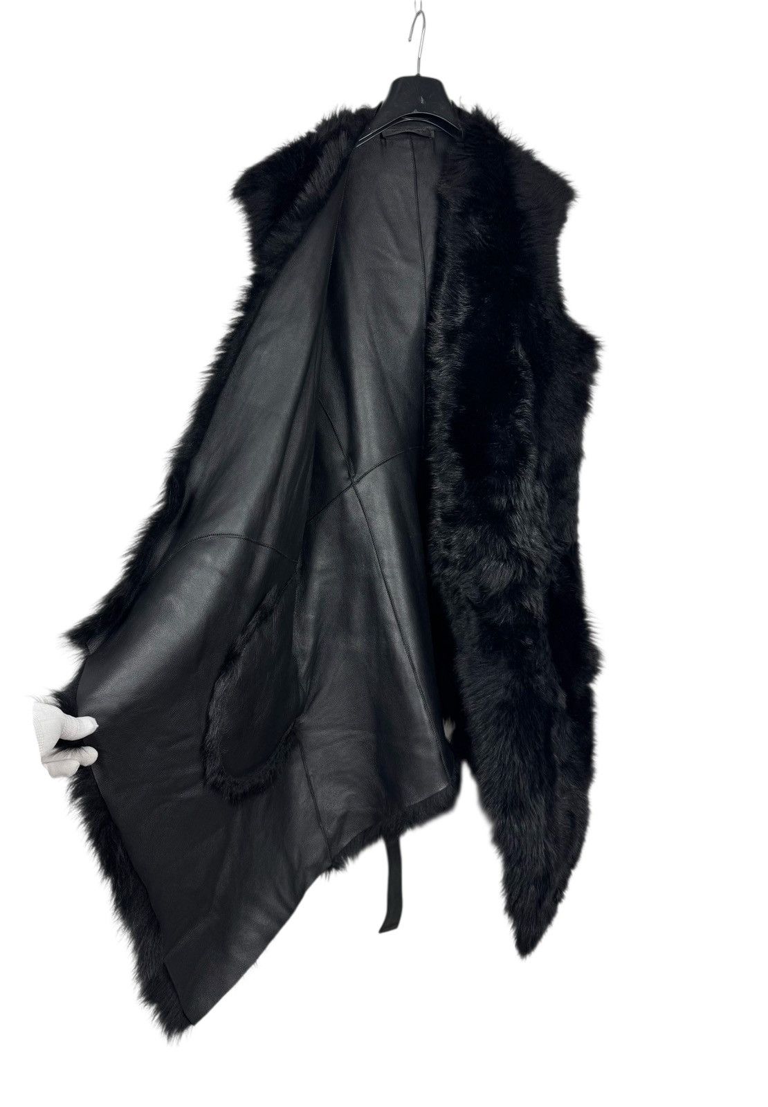 Other Aminaka Wilmont Fur Vest Belted Genuine Leather size 12 Size M / US 6-8 / IT 42-44 - 15 Thumbnail
