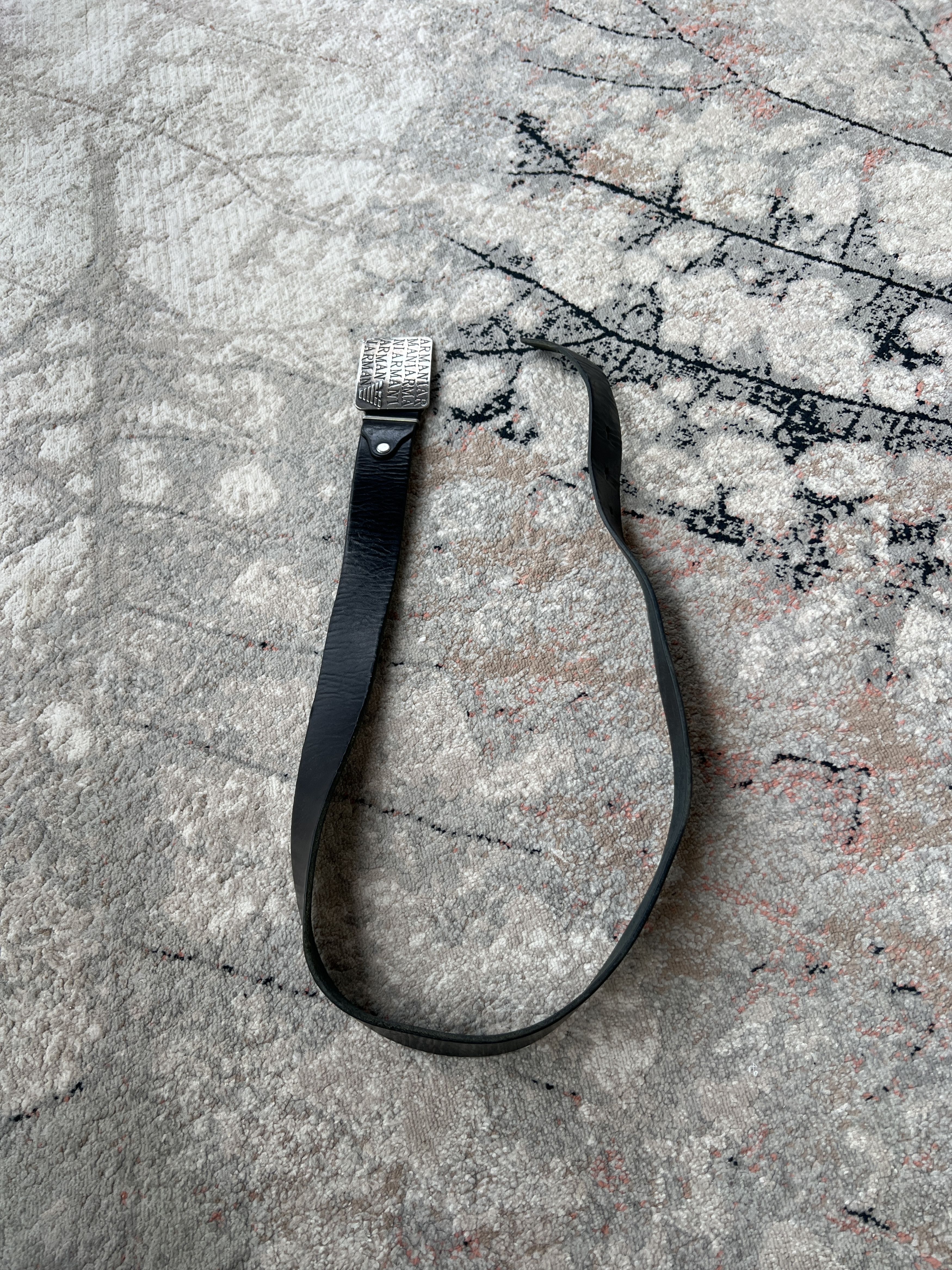 Armani Armani Vintage Leather Belt Size ONE SIZE - 2 Thumbnail